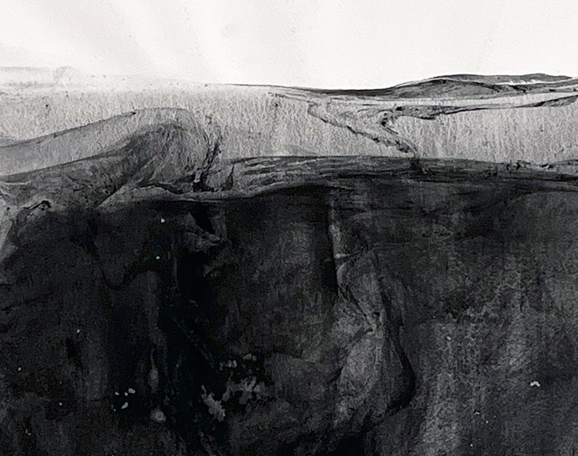 Paesaggio in bianco e nero - Dipinto originale - Grande formato Made in Italy - Art di Marilina Marchica