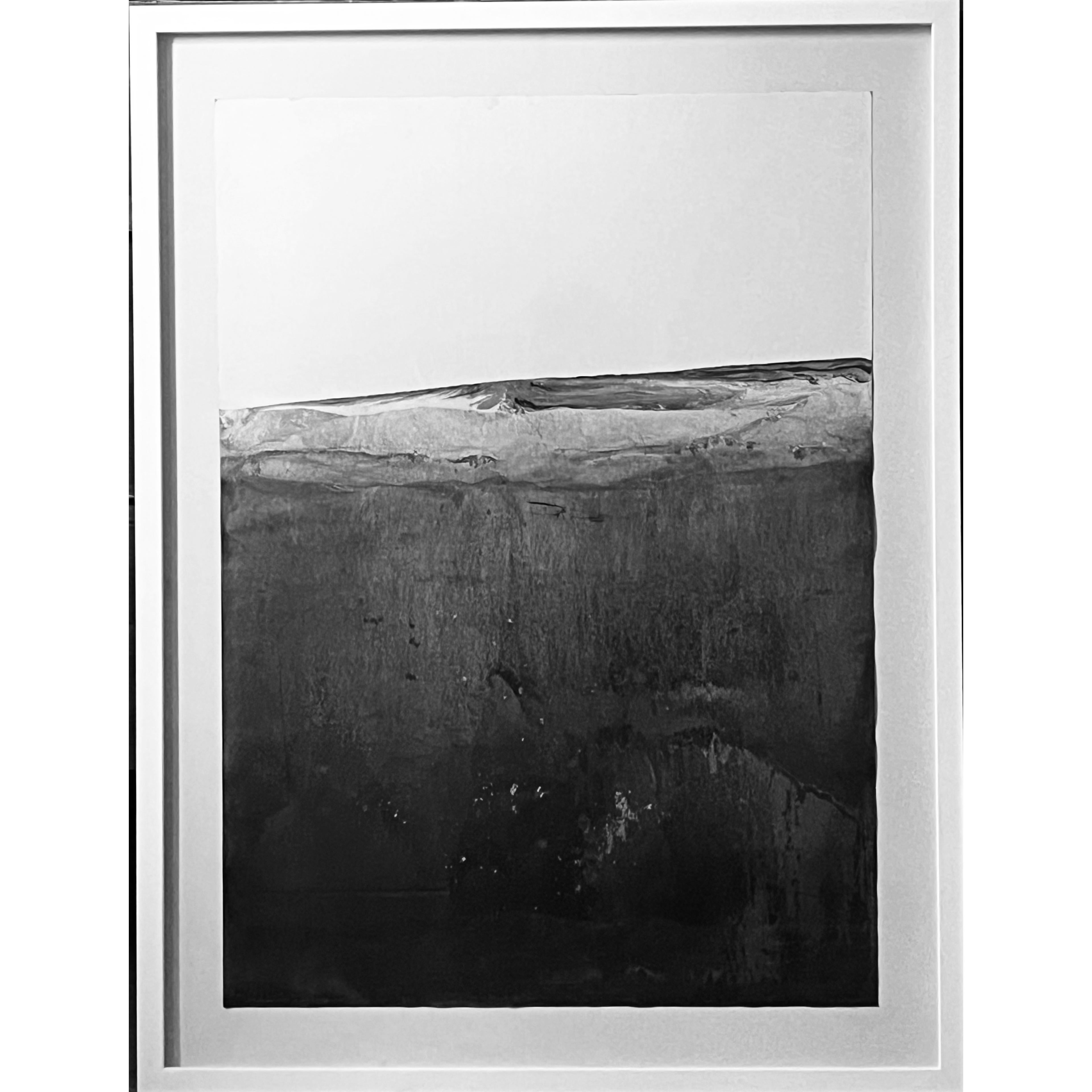 Landscape BW Abstract Drawing Ready to Hang - Original Art Made in Italy