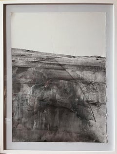 Landscape BW – Contemporary Abstract Drawing on Paper by Marilina Marchica
