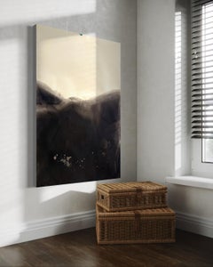 "Landscape BW" Minimalist Original Art , Draw on Paper -Large size Made in Italy