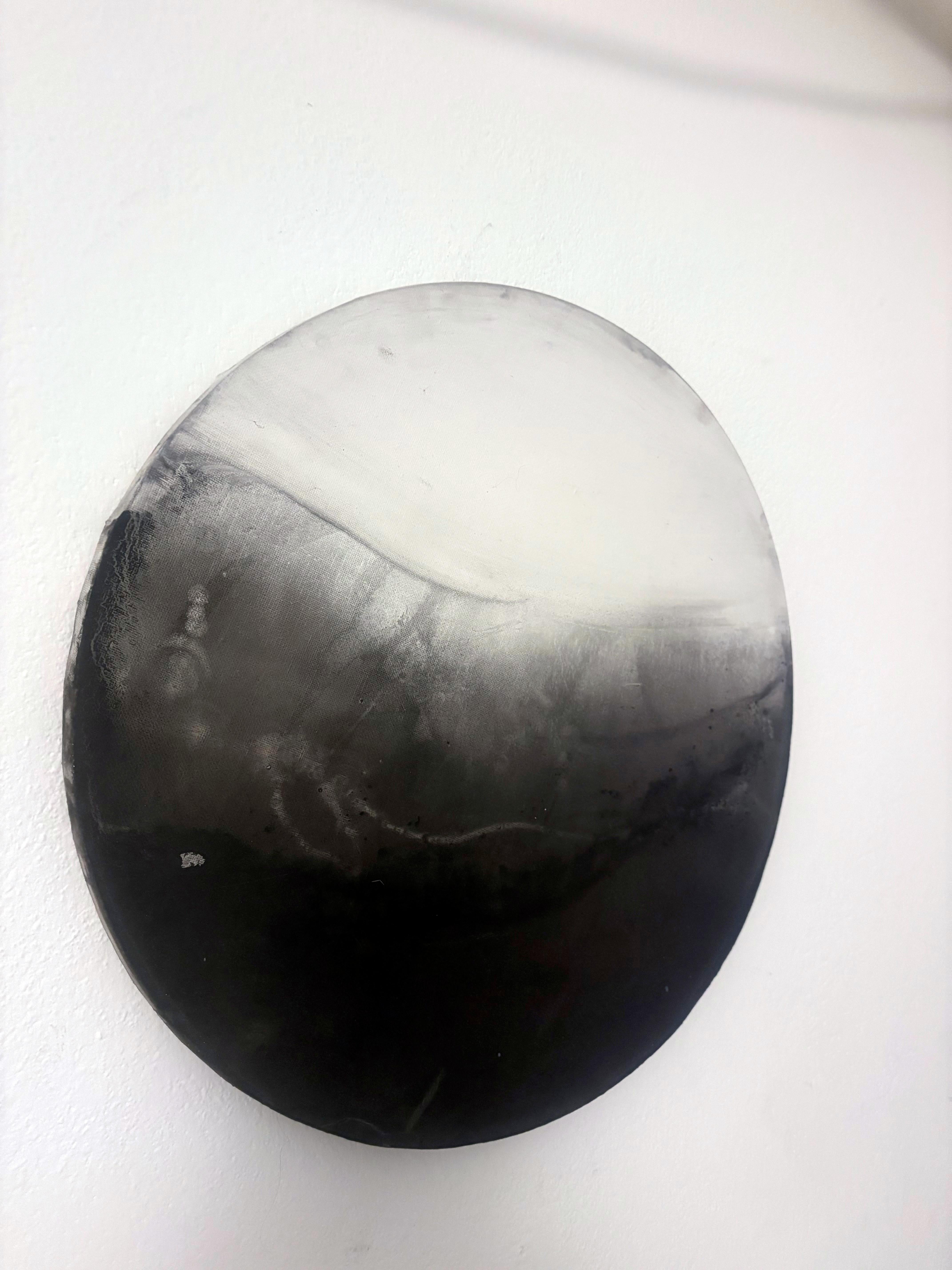 Landscape Bw Original Art on Canvas Made in Italy on of a Kind (Zeitgenössisch), Painting, von Marilina Marchica