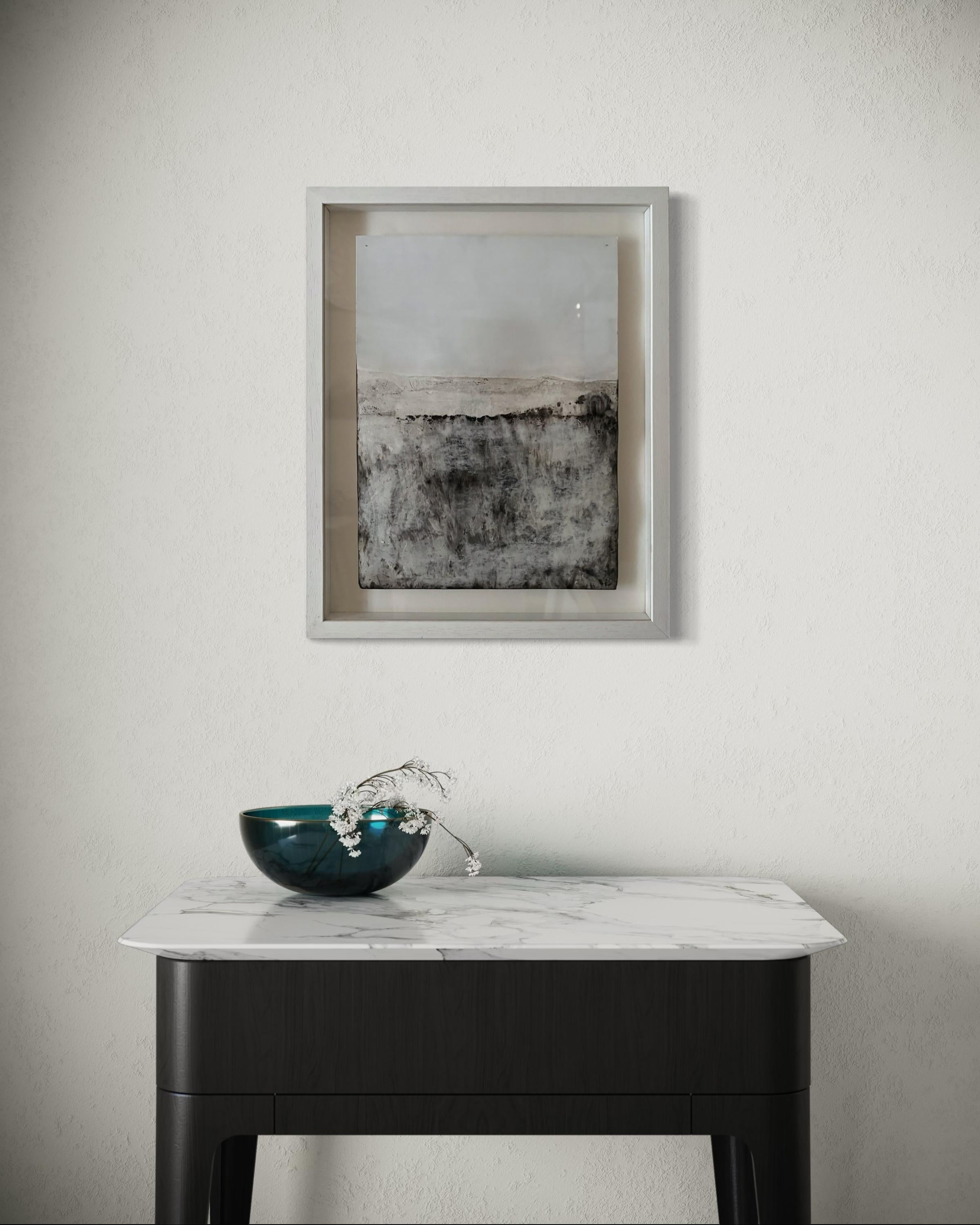 Landscape BW, Original Art on Paper , Framed, Ready to Hang by Marilina Marchica For Sale 5