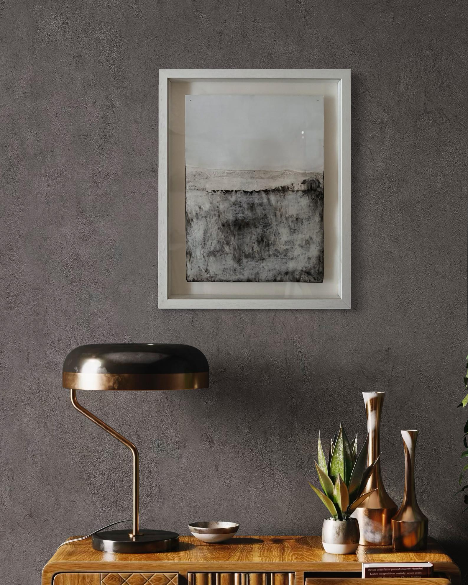 Landscape BW, Original Art on Paper , Framed, Ready to Hang by Marilina Marchica For Sale 6