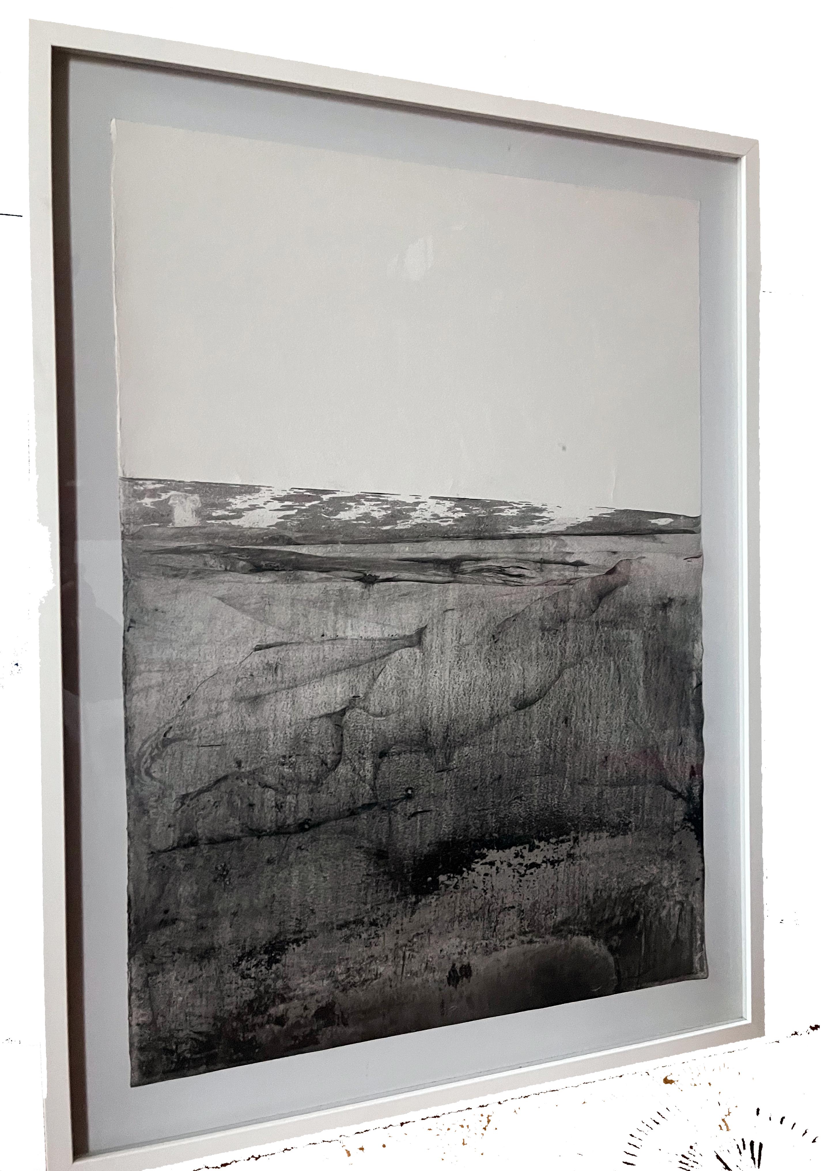 Landschaft BW, Original-Kunst auf Papier, hängefertig, von Marilina Marchica im Angebot 1