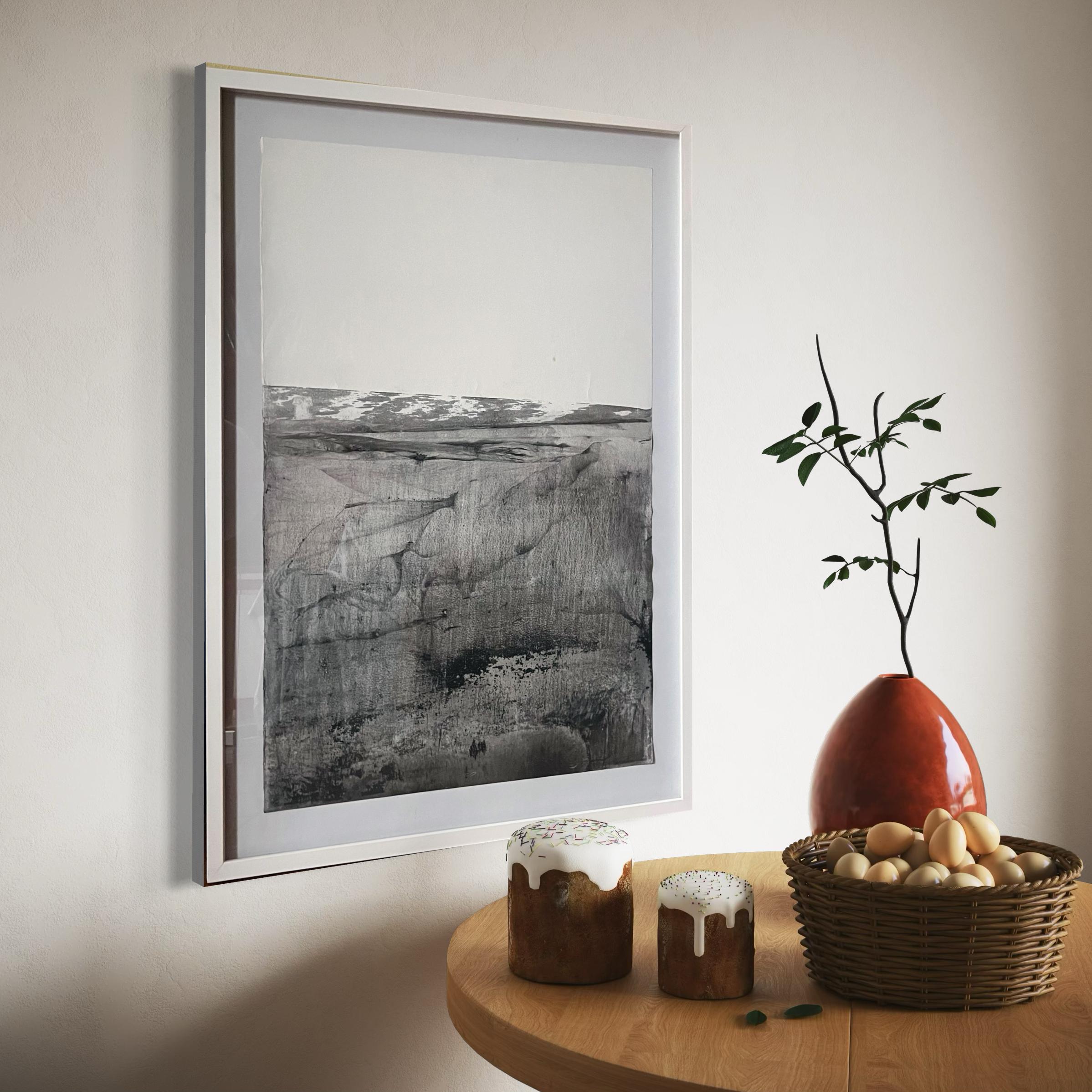 Landscape BW, Original Art on Paper , Ready to Hang, by Marilina Marchica 5