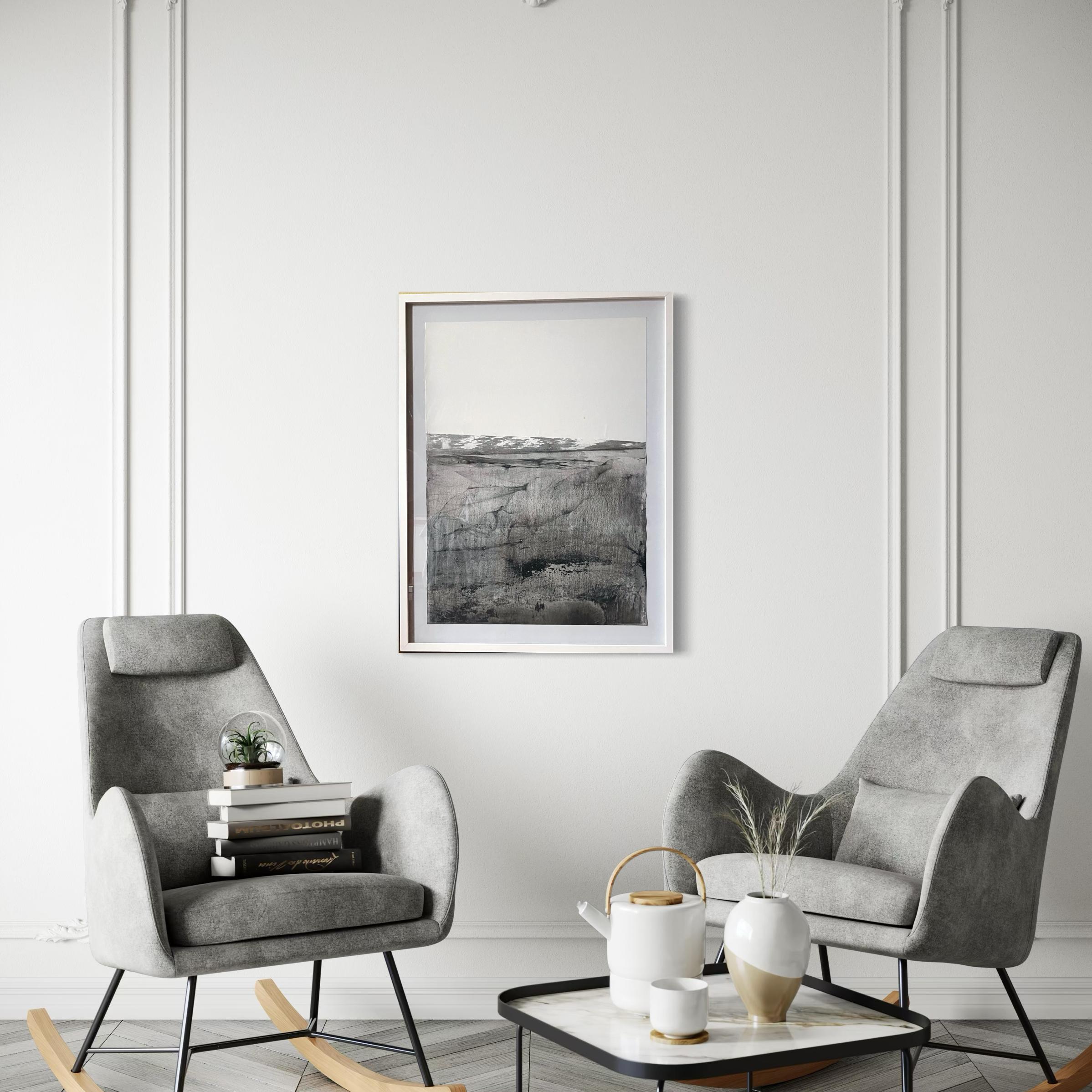 Landscape BW, Original Art on Paper , Ready to Hang, by Marilina Marchica 7