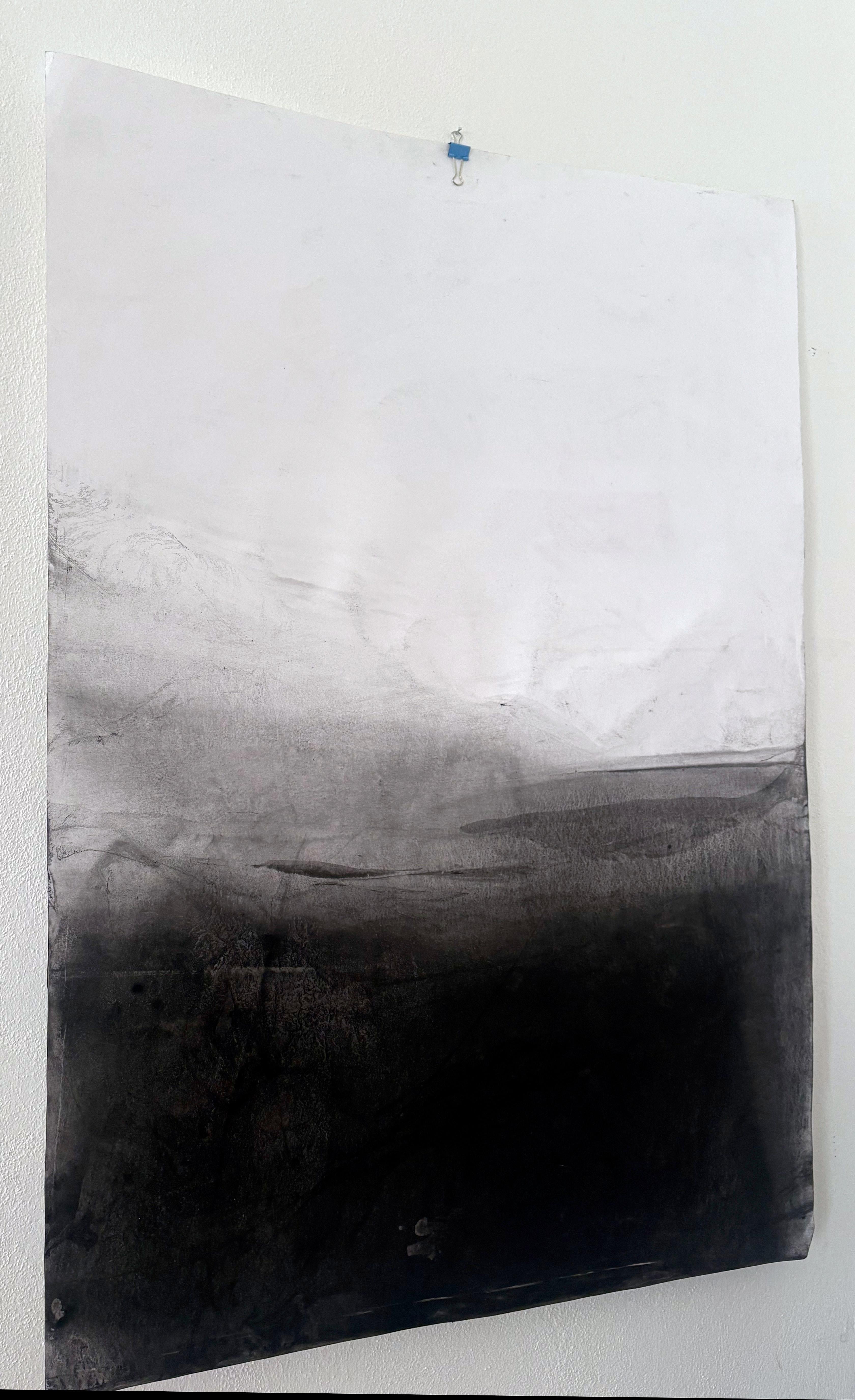 « Paysage BW », dessin original, art abstrait fabriqué en Italie - Marilina Marchica en vente 10