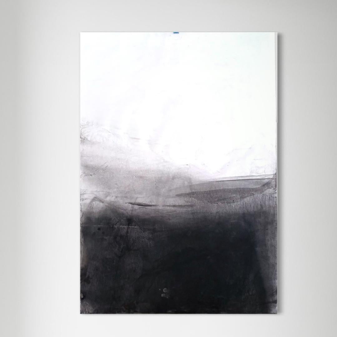 « Paysage BW », dessin original, art abstrait fabriqué en Italie - Marilina Marchica en vente 5