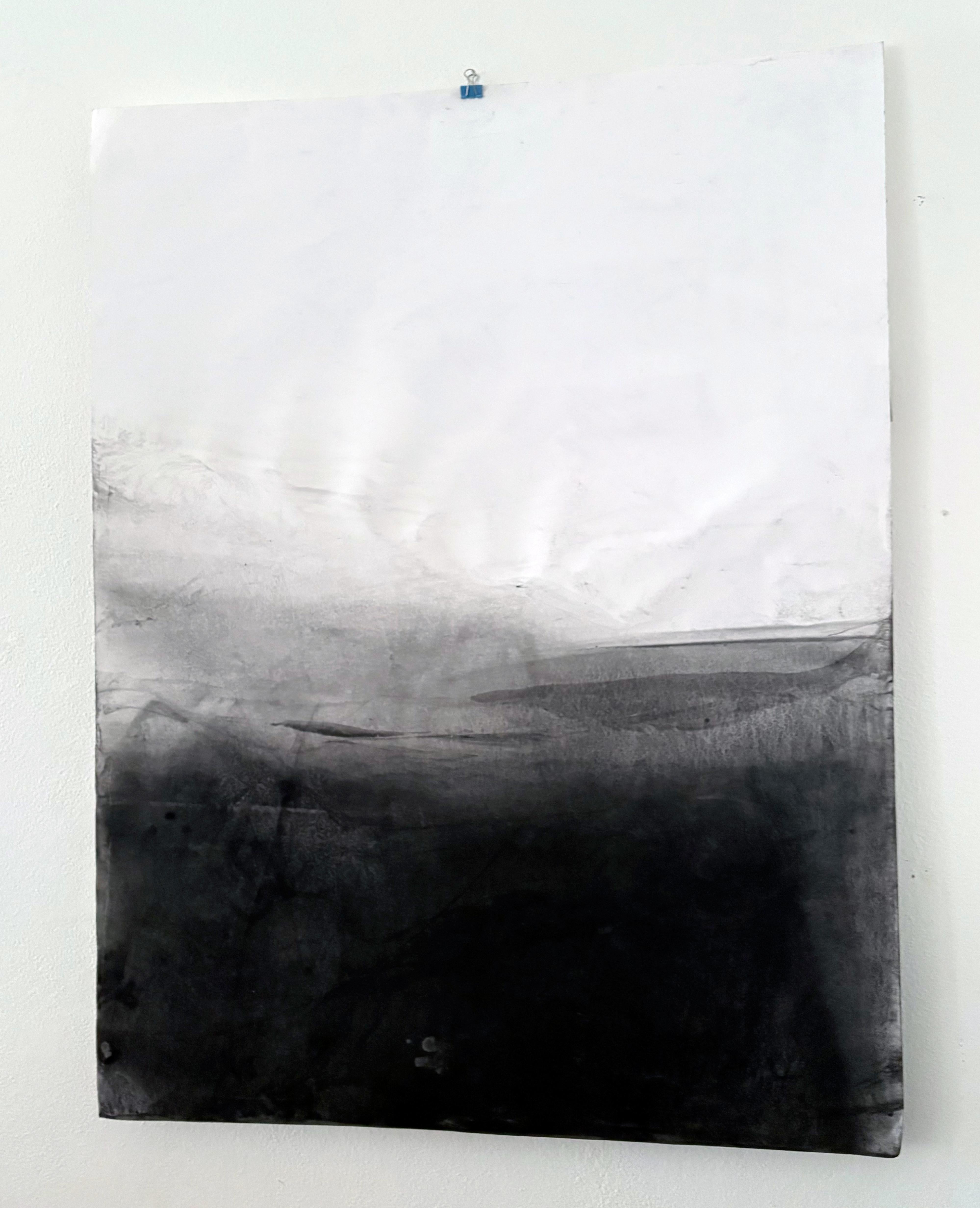 « Paysage BW », dessin original, art abstrait fabriqué en Italie - Marilina Marchica en vente 8