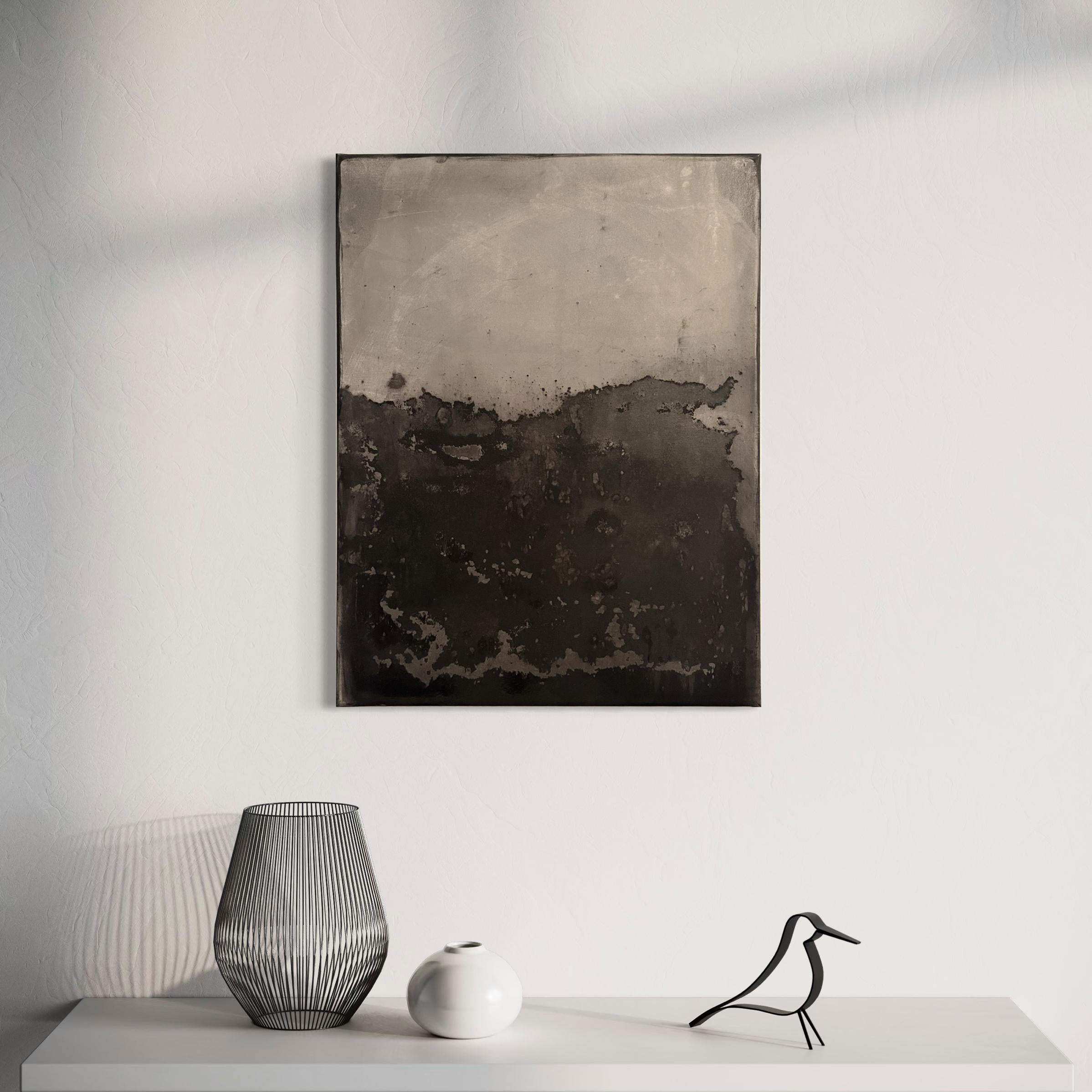 Landscape BW  Original Paint on Cavas  Size , Artwork By Marilina Marchica For Sale 5
