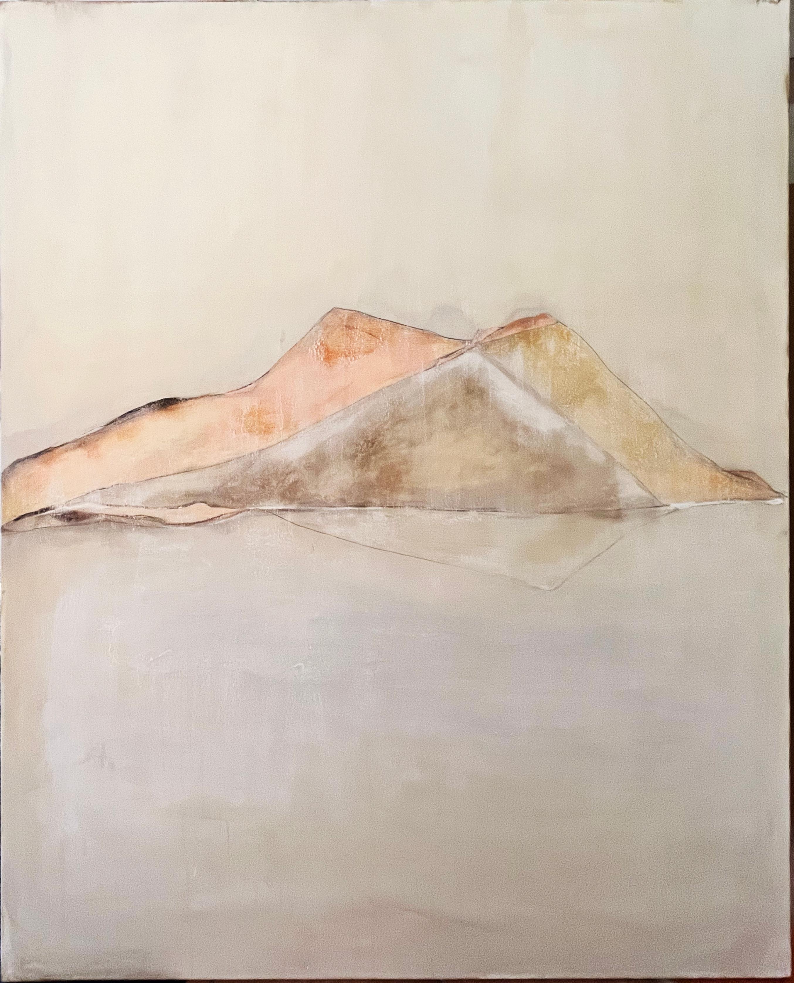 Marilina Marchica "White Landscape" Abstract Landscape , Oil on