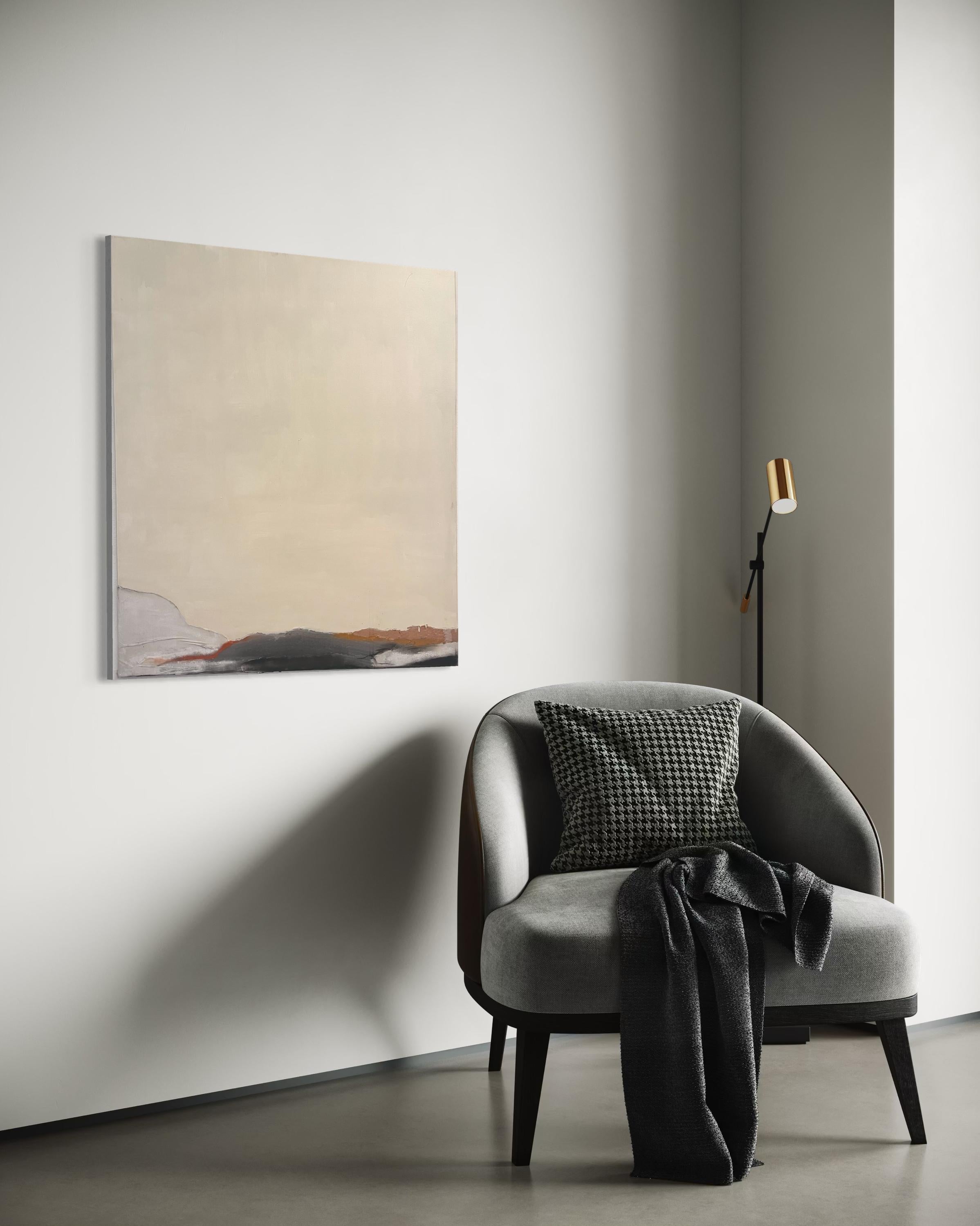 Paesaggio di grandi dimensioni dipinto su tela, opere d'arte originali pronte da appendere di grandi dimensioni - Painting di Marilina Marchica