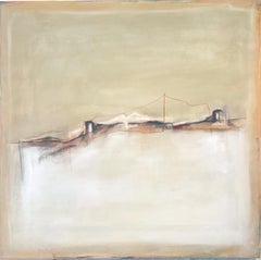 "Landschaft - Original Abstraktes Ölgemälde auf Leinwand von Marilina Marchica