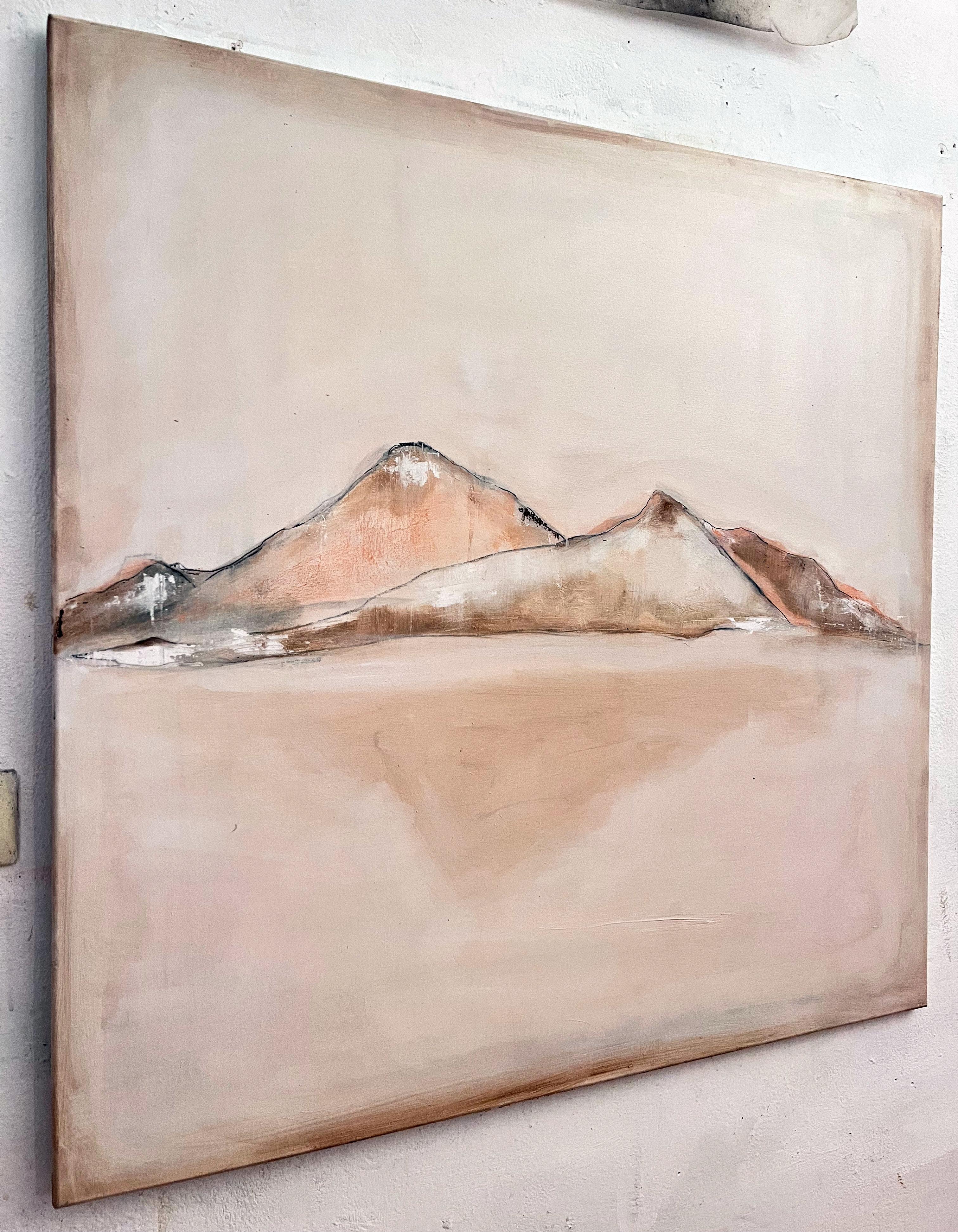 Paisaje, Pintura al óleo original sobre lienzo , Made in Italy Por Marilina Marchica 1