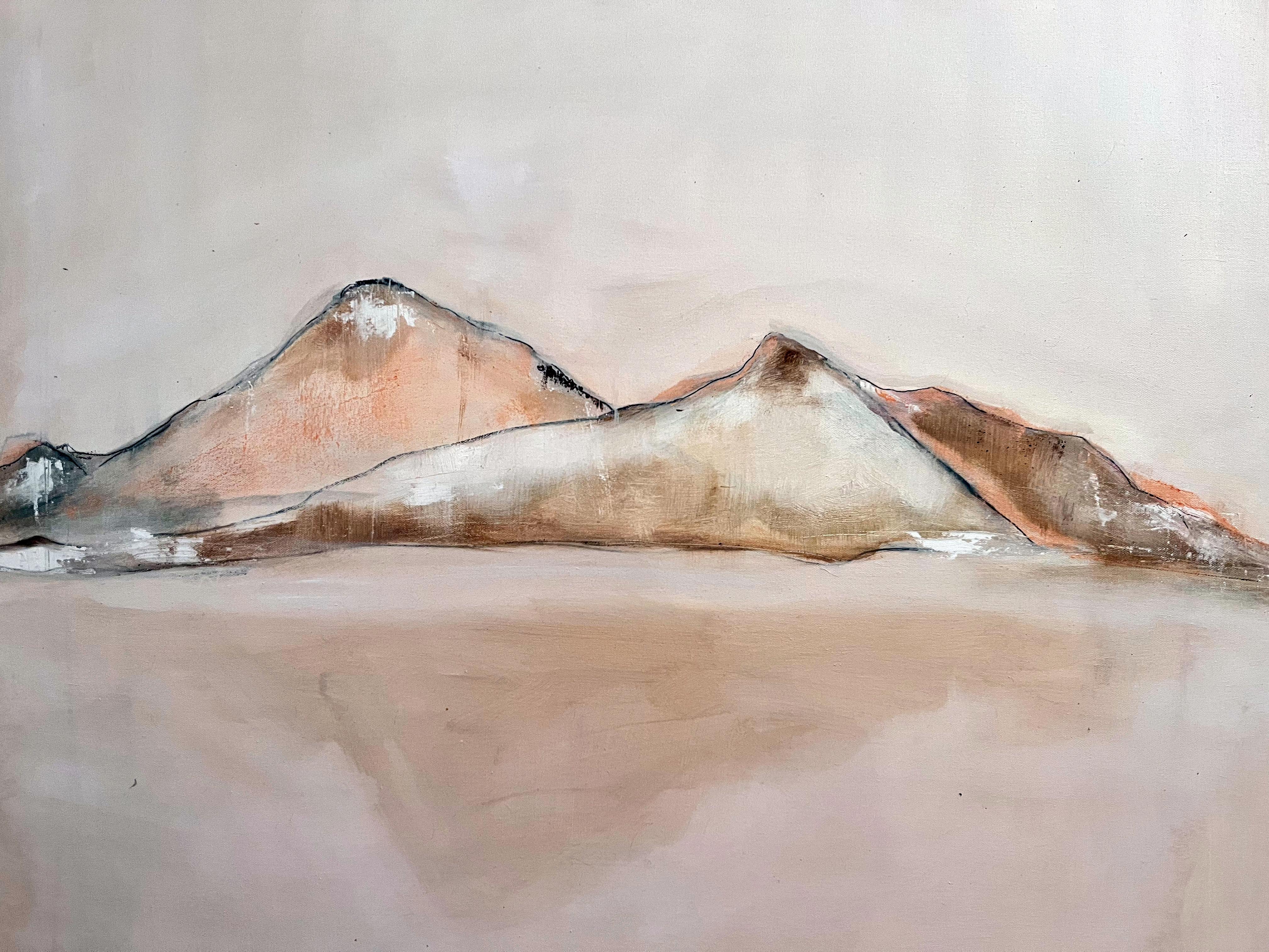 Paisaje, Pintura al óleo original sobre lienzo , Made in Italy Por Marilina Marchica 3