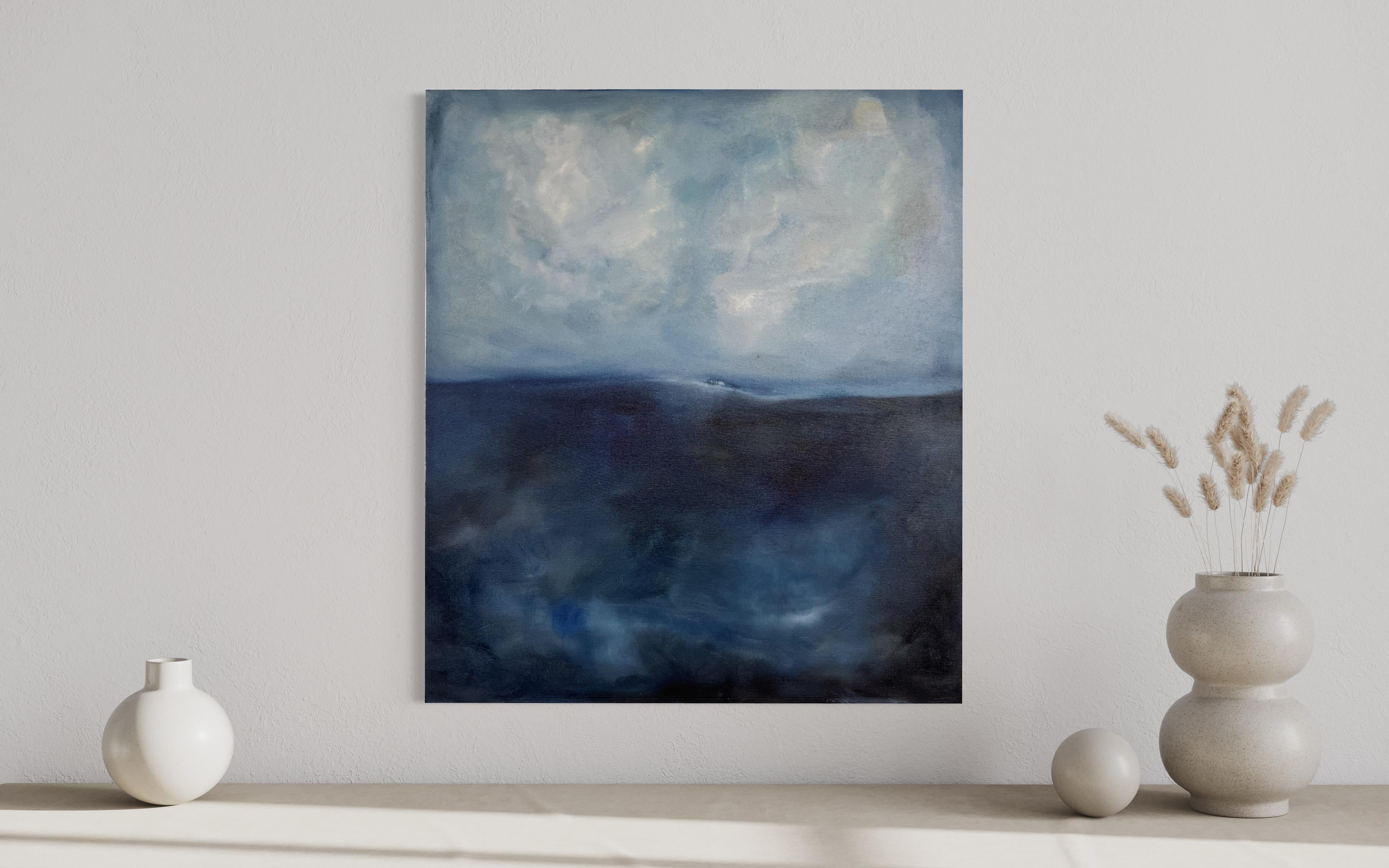 Landscape, Original Oil Paint on Canvas , Made in Italy By Marilina Marchica For Sale 4