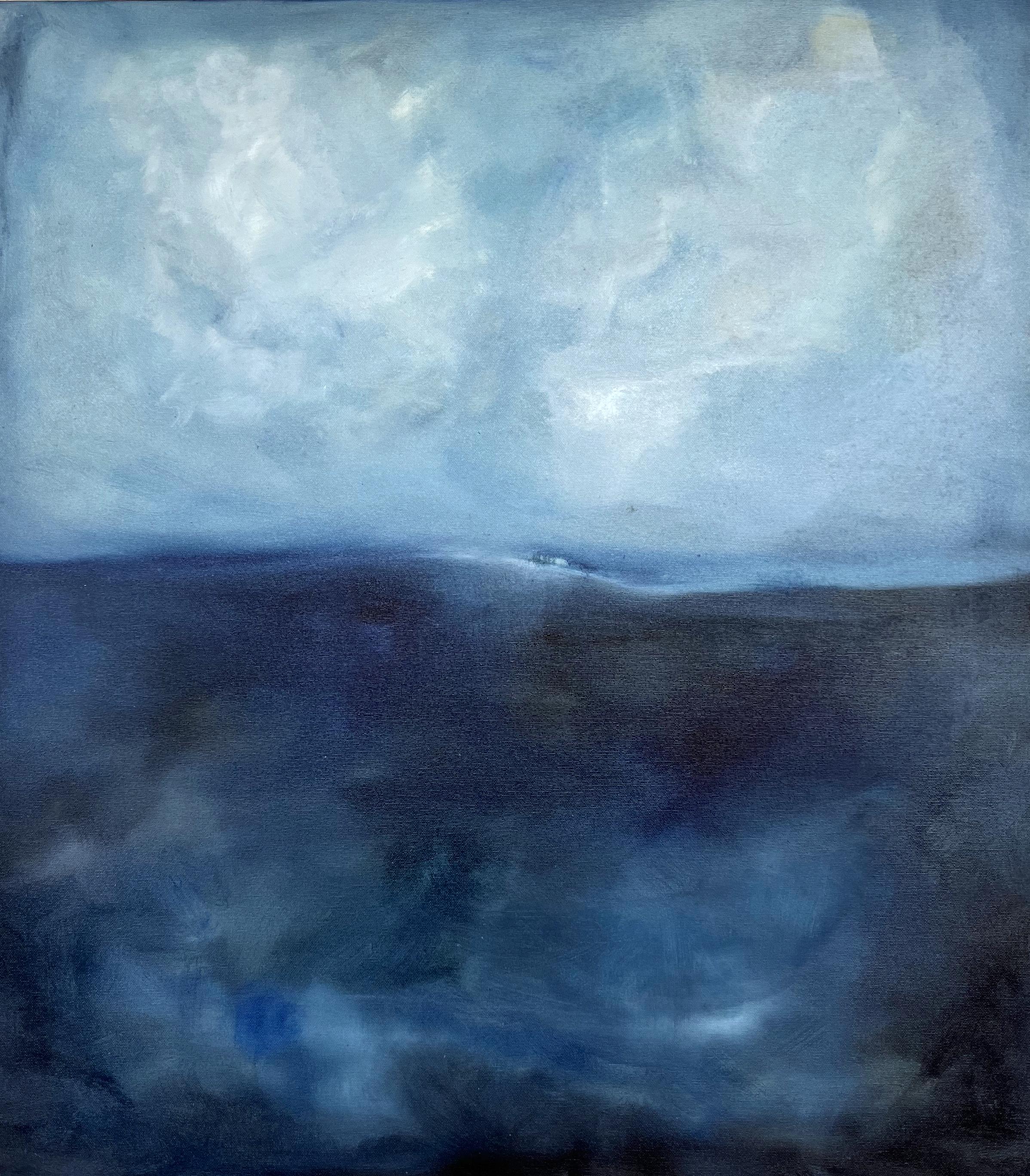 Landscape, Original Oil Paint on Canvas , Made in Italy By Marilina Marchica For Sale 7