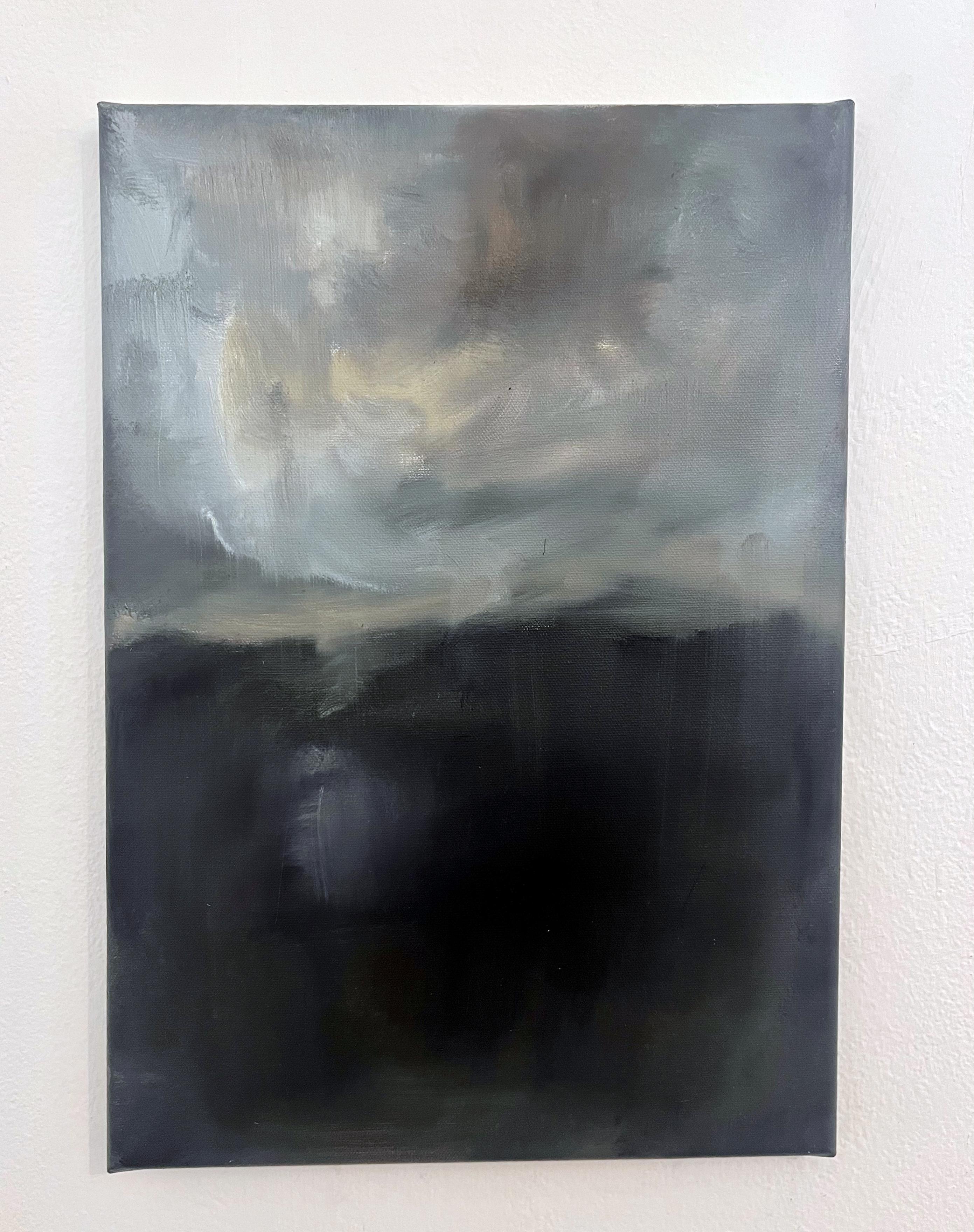 « Paysage », peinture à l'huile originale sur toile, fabriquée en Italie en vente 5
