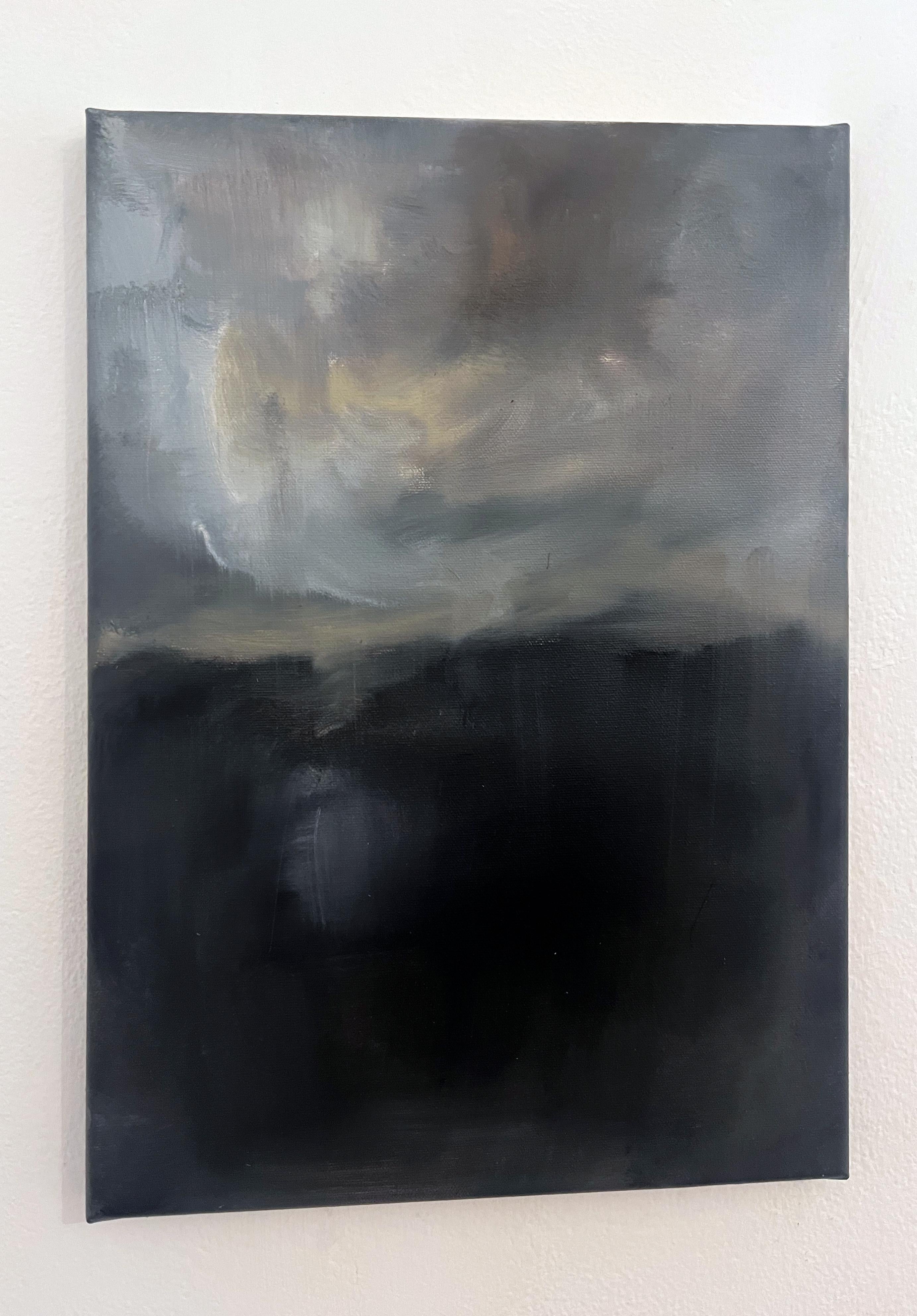 « Paysage », peinture à l'huile originale sur toile, fabriquée en Italie en vente 3