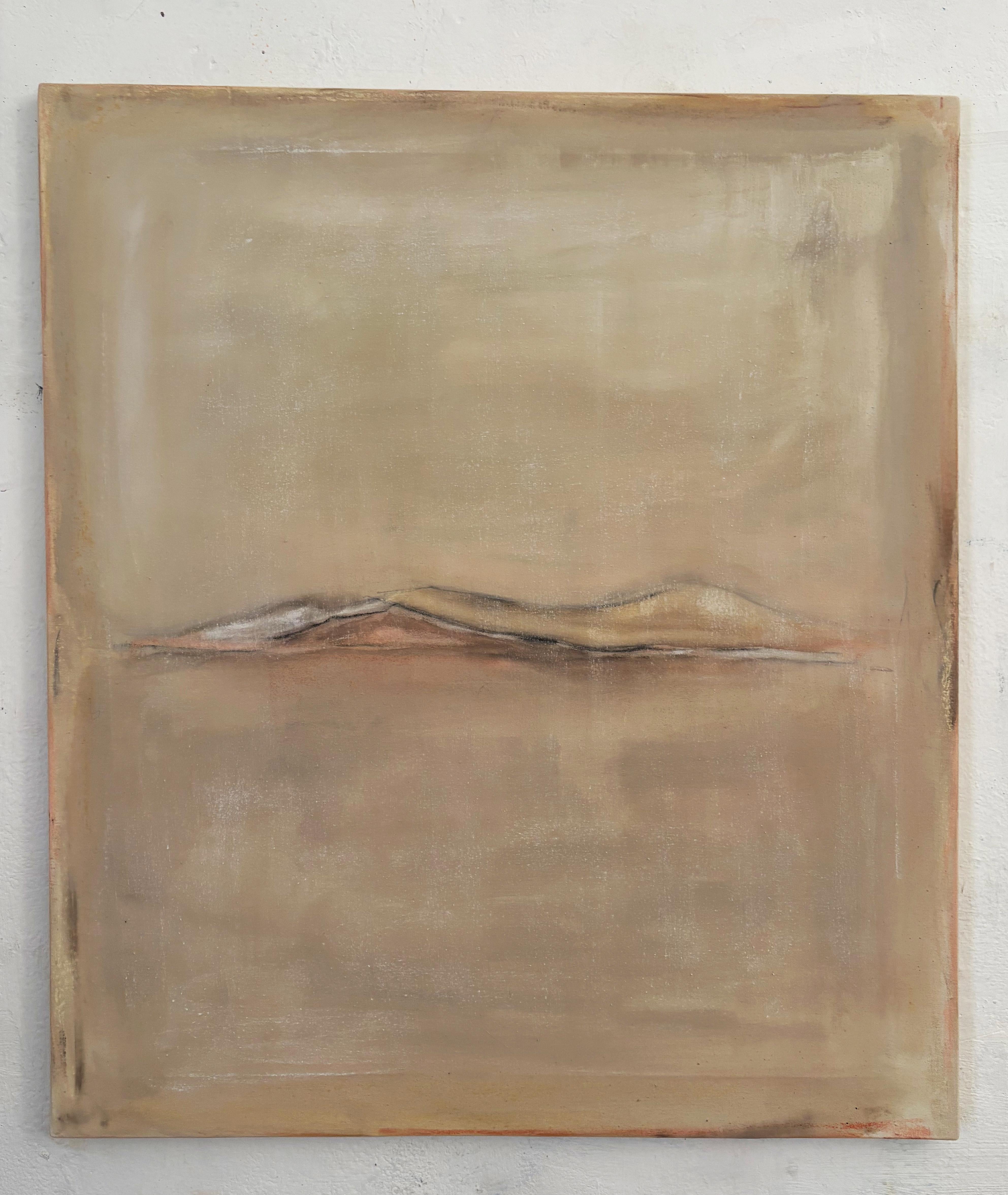 Paisaje, Óleo original sobre lienzo de algodón , Único en su género , Made in Italy - Painting de Marilina Marchica