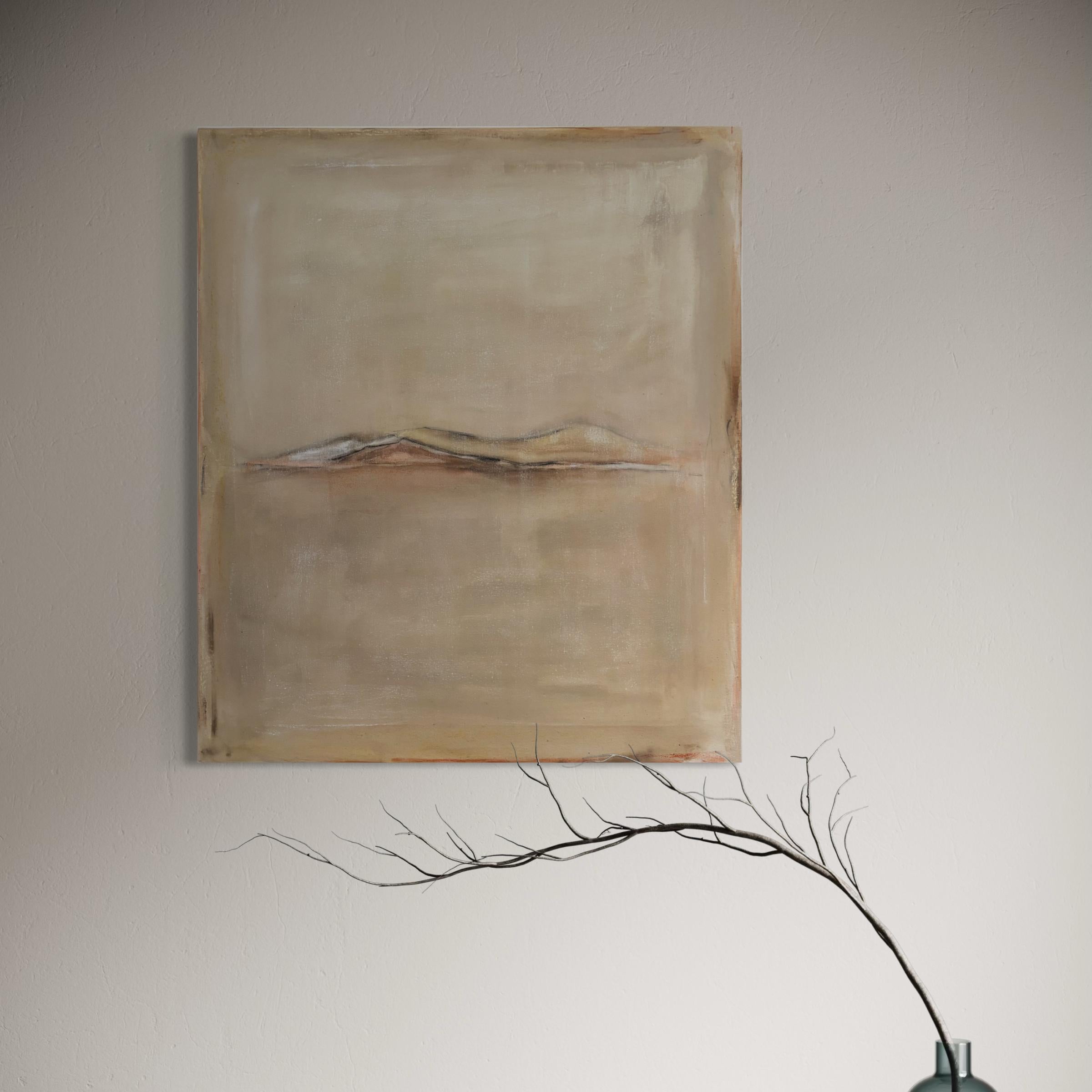 Paisaje, Óleo original sobre lienzo de algodón , Único en su género , Made in Italy en venta 4
