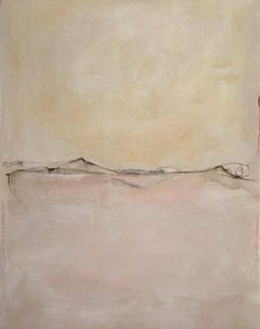 Landscape, Original Oil Paint on Paper , One of a kind Large size, Made in Italy