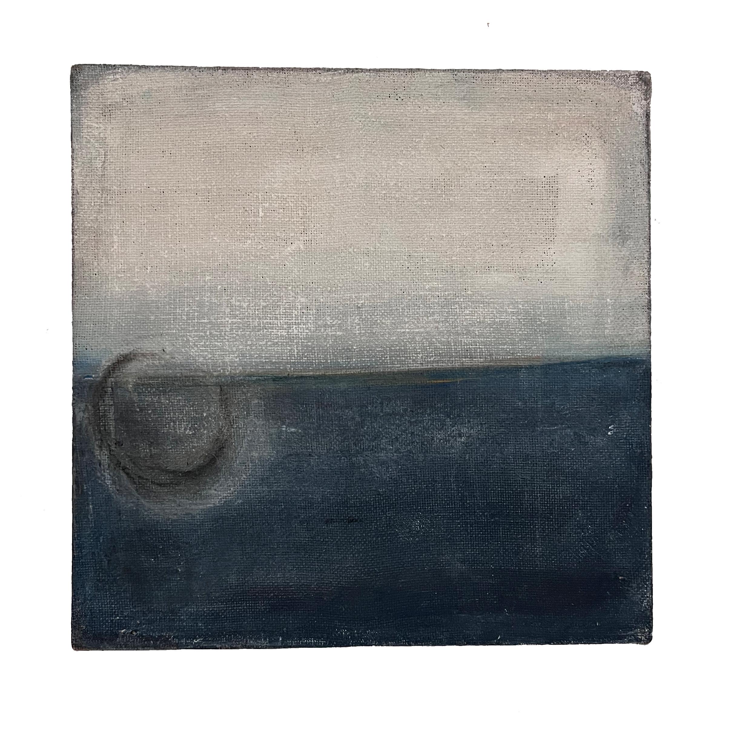 Landschaft Originalfarbe  auf jutefarbener Leinwand – von Marilina Marchica 1