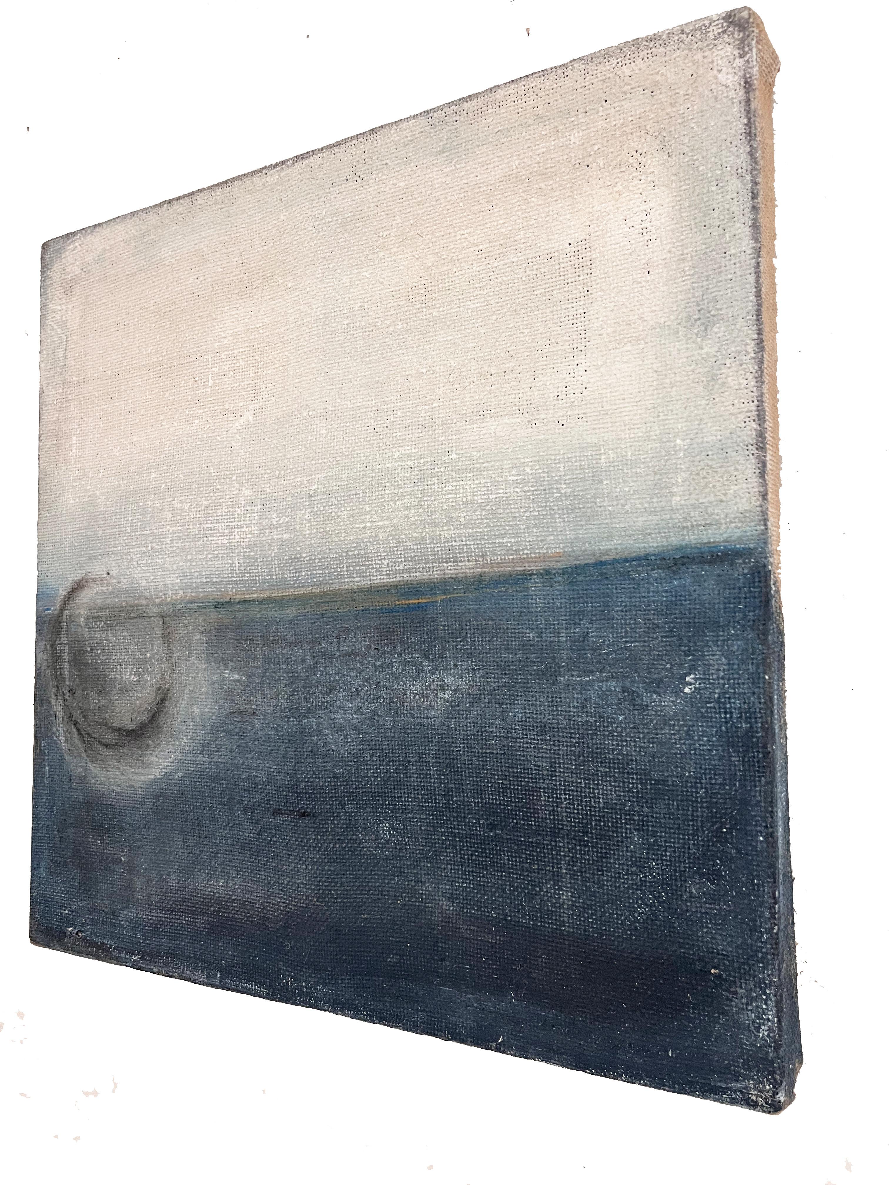 Landschaft Originalfarbe  auf jutefarbener Leinwand – von Marilina Marchica 3