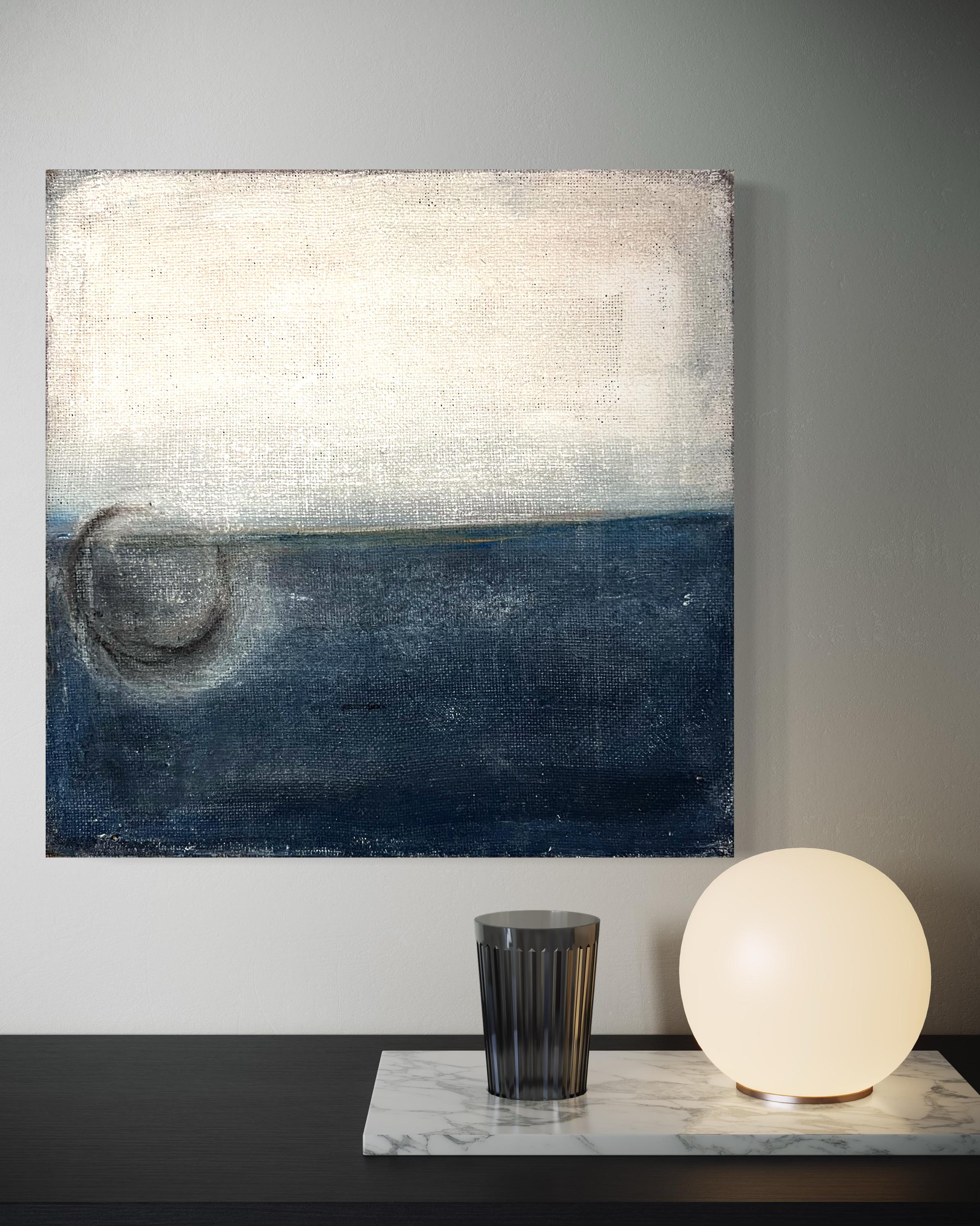 Landschaft Originalfarbe  auf jutefarbener Leinwand – von Marilina Marchica 6