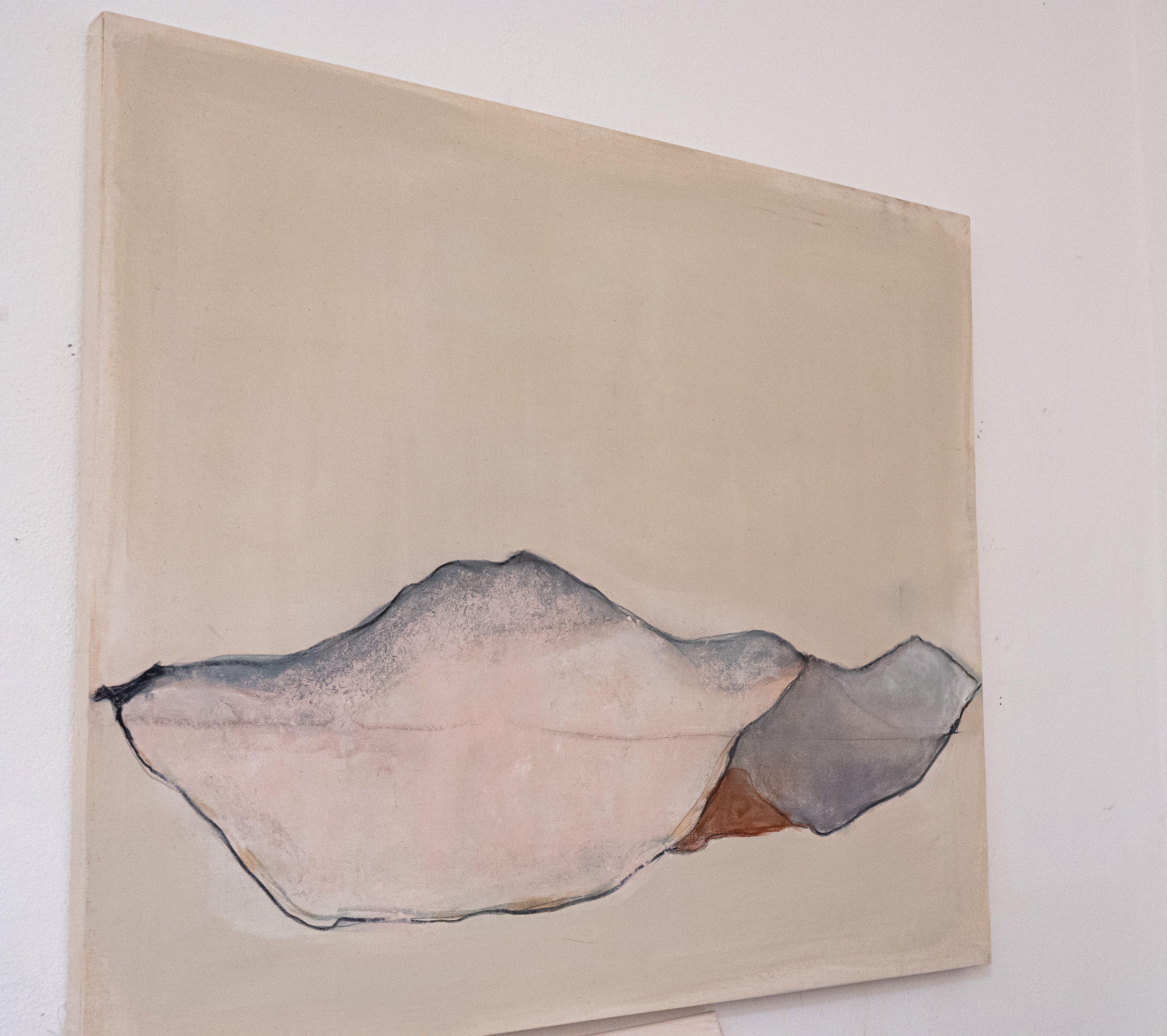 Paisaje nº 15, Pintura, Acrílico sobre lienzo - Abstract Painting Beige de Marilina Marchica