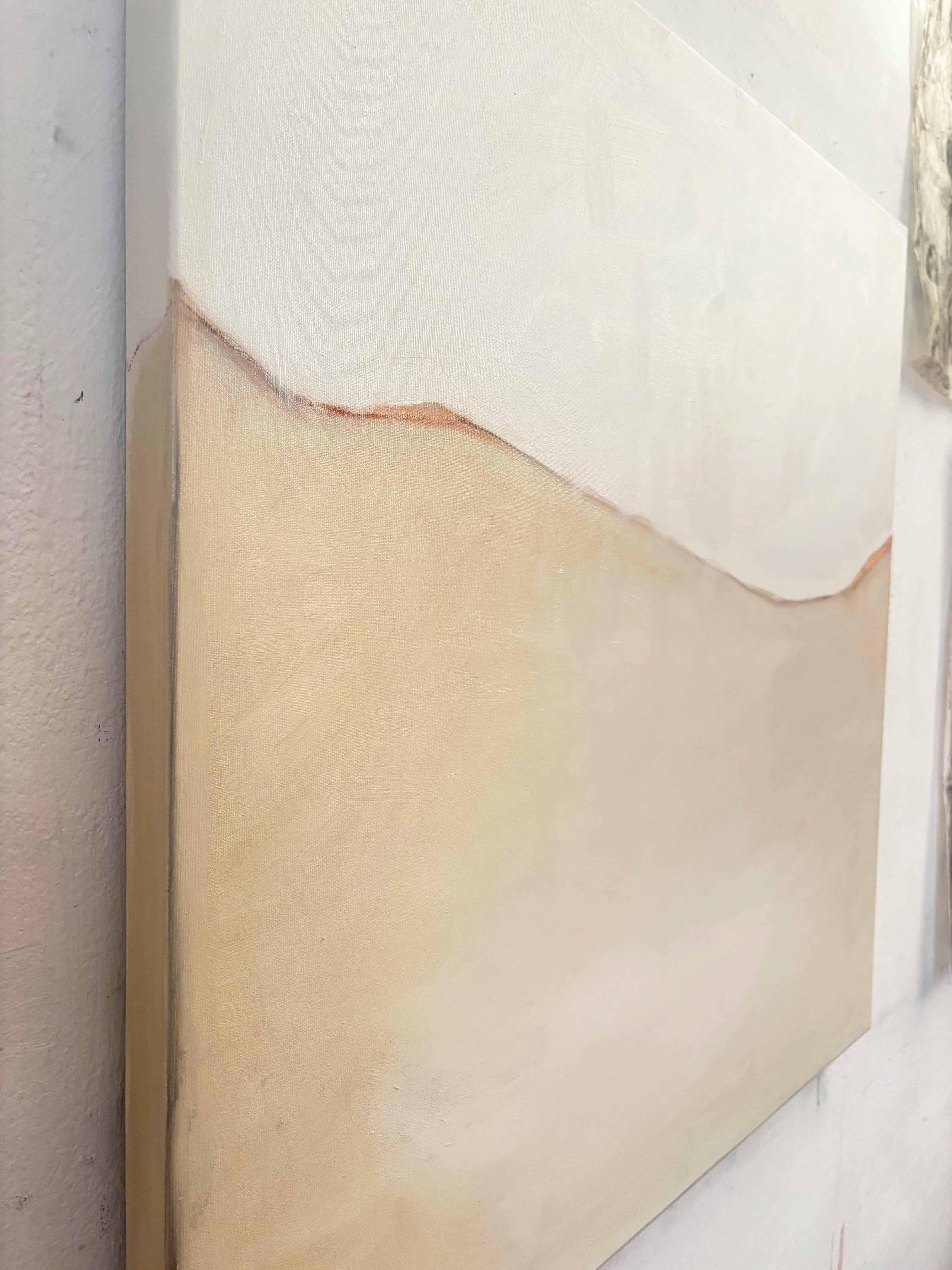Minimal Landscape –Original Abstract Oil Painting on Canvas by Marilina Marchica For Sale 9
