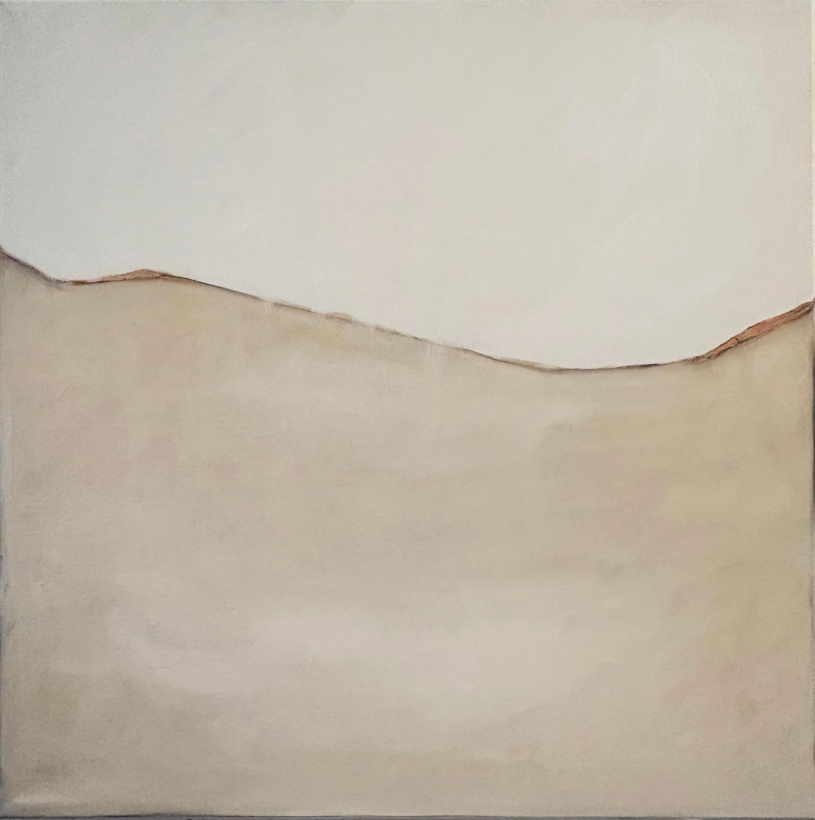 Minimal Landscape –Original Abstract Oil Painting on Canvas by Marilina Marchica For Sale 7