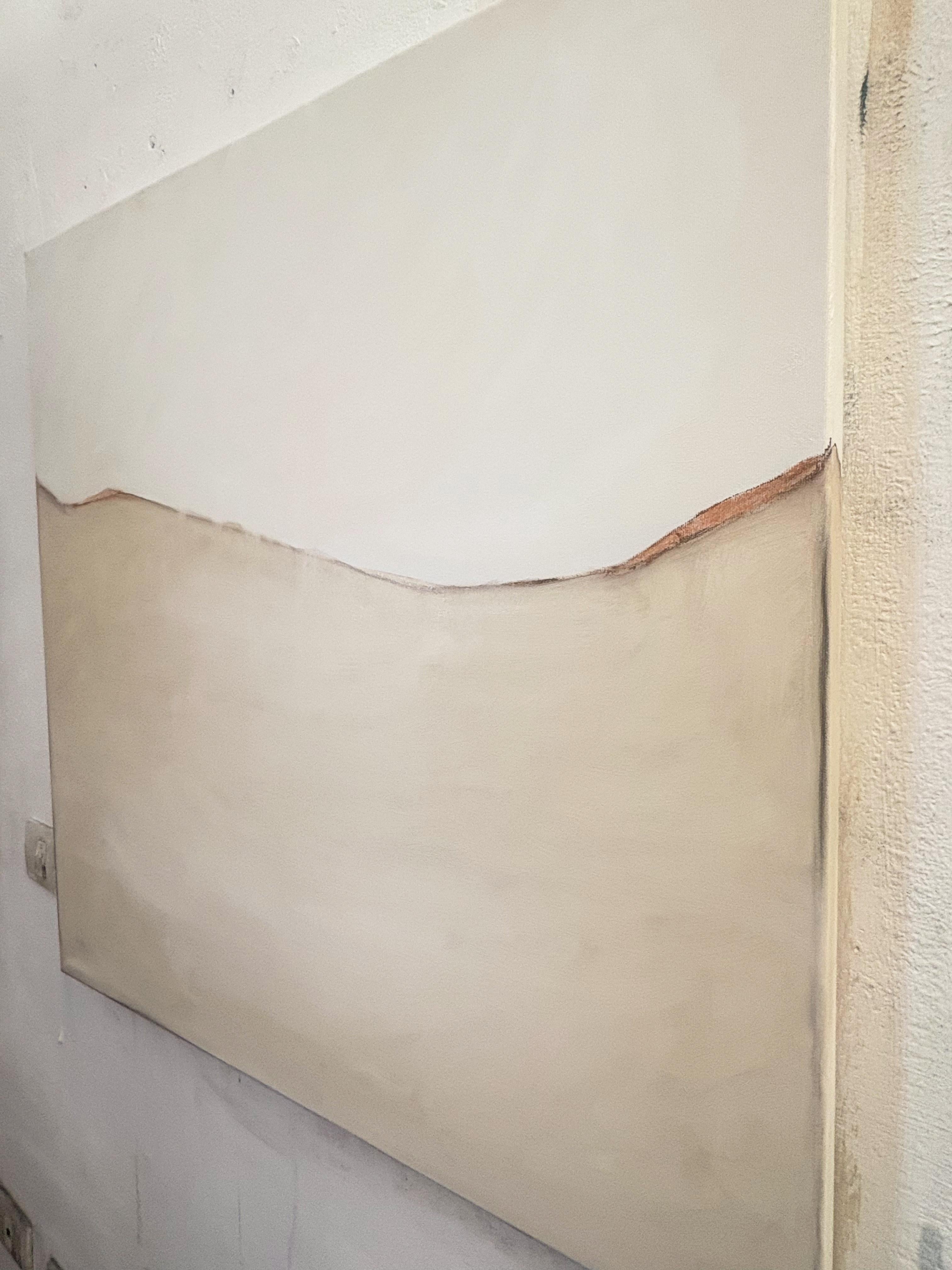 Minimal Landscape –Original Abstract Oil Painting on Canvas by Marilina Marchica For Sale 8