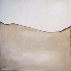 Minimal Landscape –Original Abstract Oil Painting on Canvas by Marilina Marchica