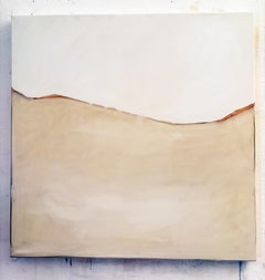 Minimalistische abstrakte Landschaft - Öl auf Leinwand - 80x80 cm  Original-Gemälde 2025