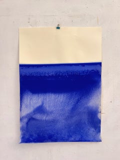 Dessin original  Paysage abstrait de Marilina Marchica  Paysage bleu