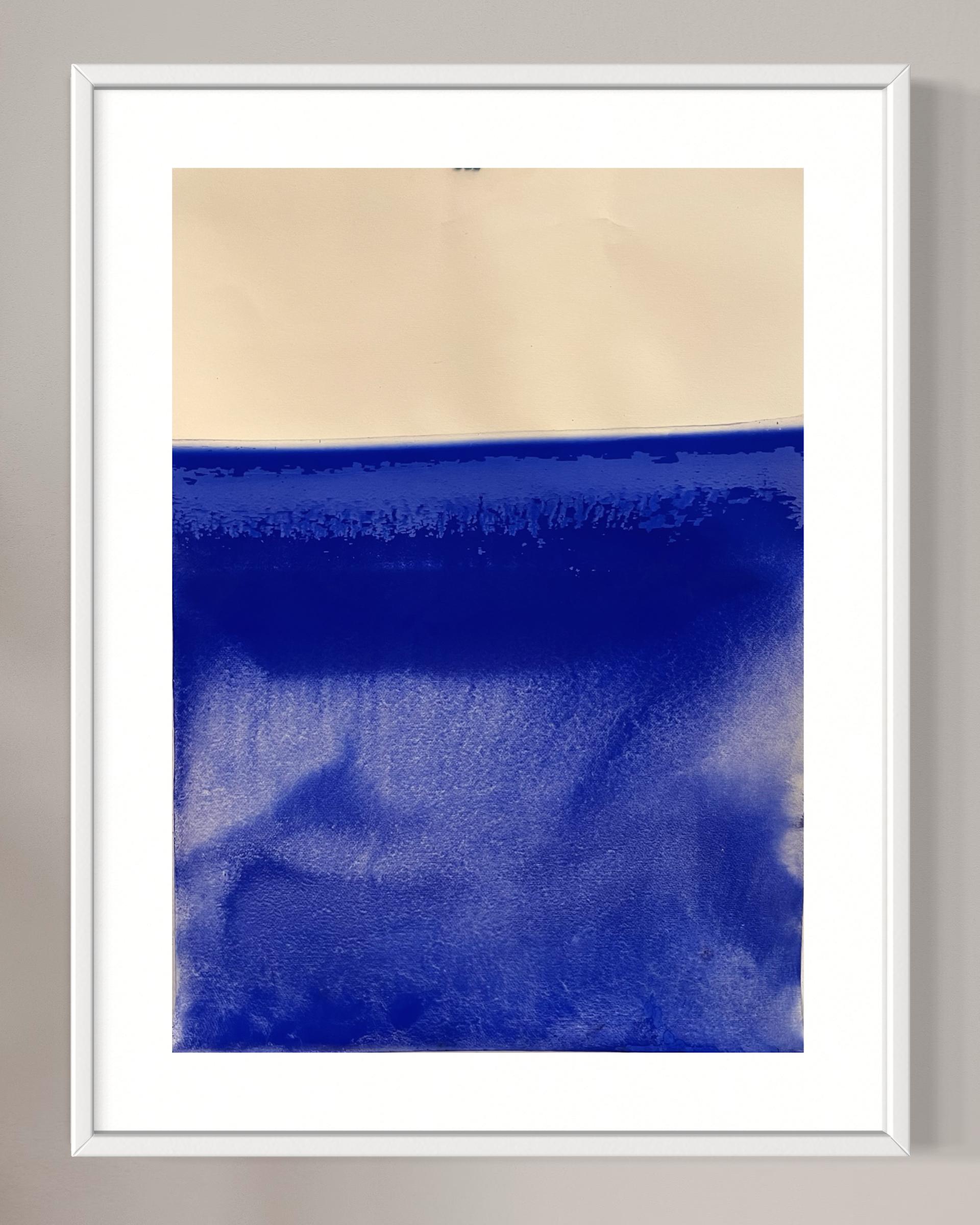 Dessin original  Paysage abstrait de Marilina Marchica  Paysage bleu en vente 7