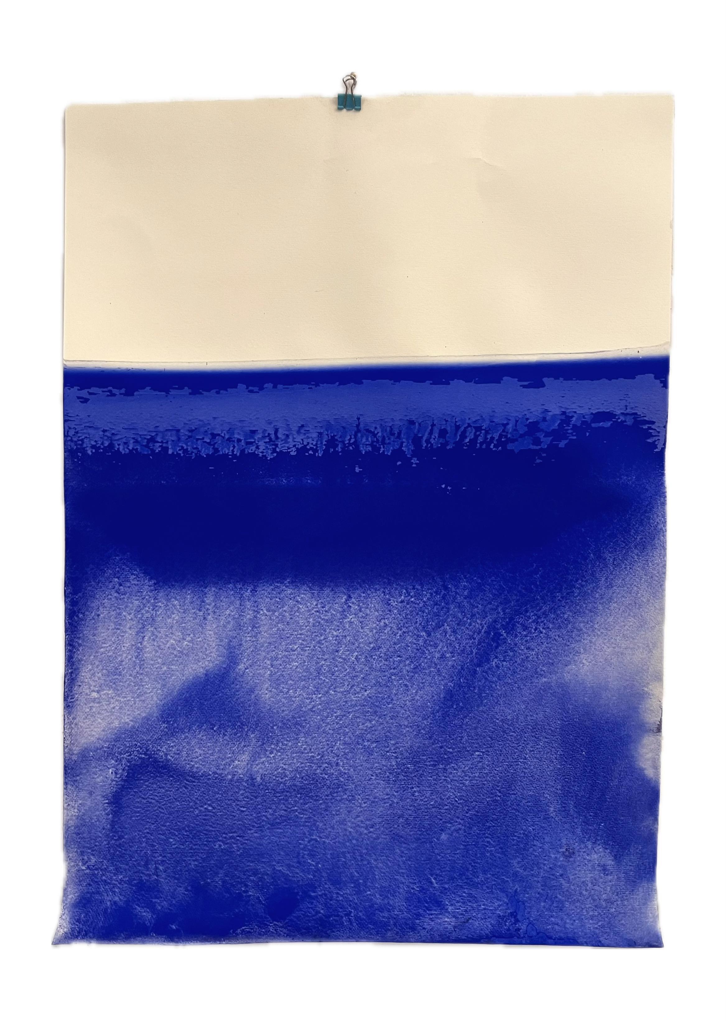 Dessin original  Paysage abstrait de Marilina Marchica  Paysage bleu en vente 8