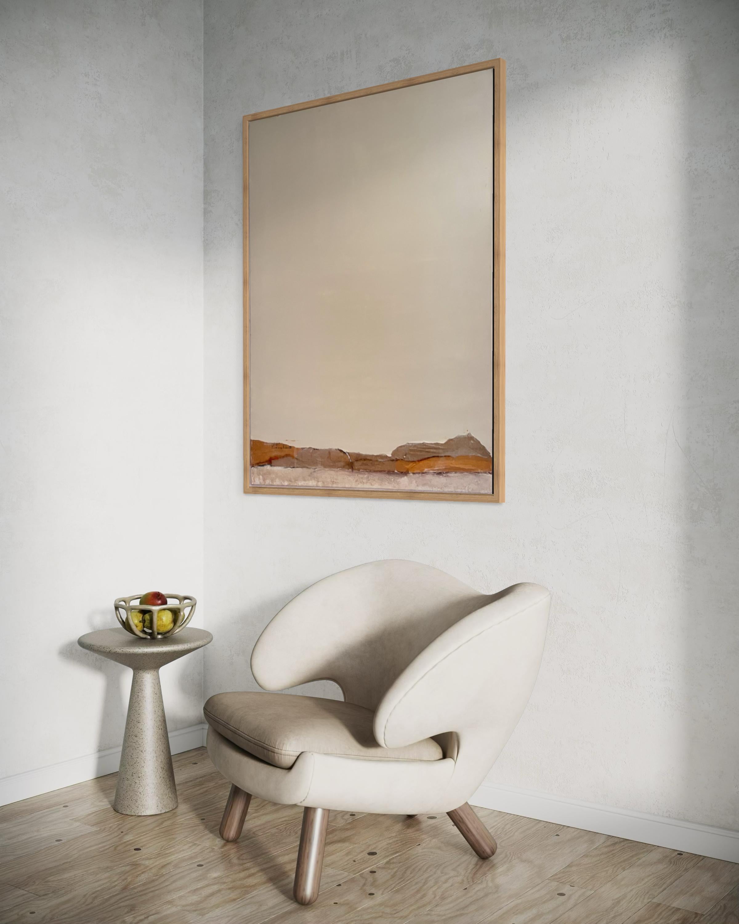 Papierlandschaft – Abstraktes Landschaftsgemälde, großformatig, Kunst aus Italien im Angebot 7