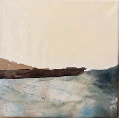 PapierLandschaft Diptychon  Gemischte Medien auf Leinwand  20 x 40 cm von Marilina Marchica