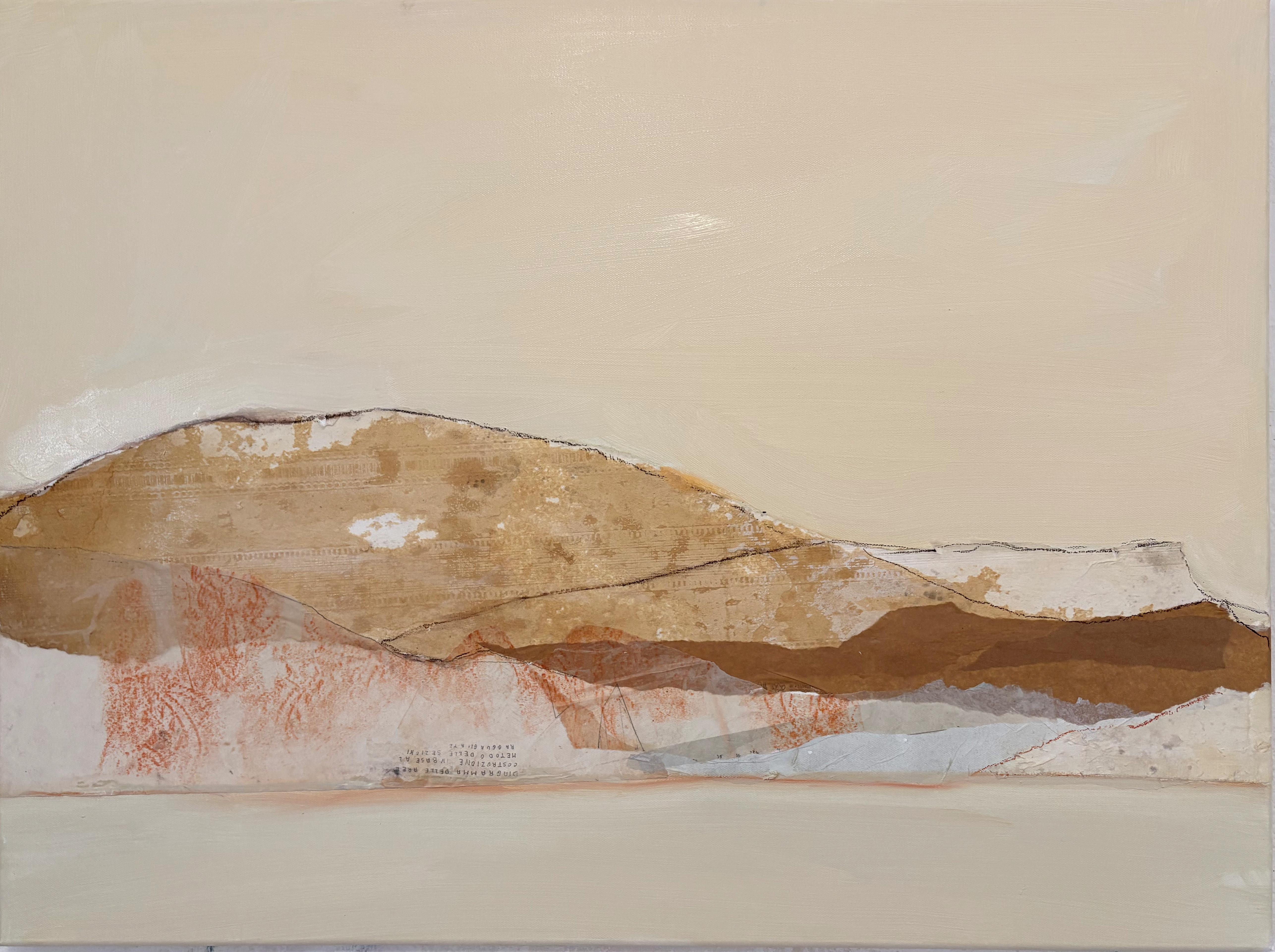 "PaperLandscape" l Abstract Landscape Paint , Original Art made in Italy