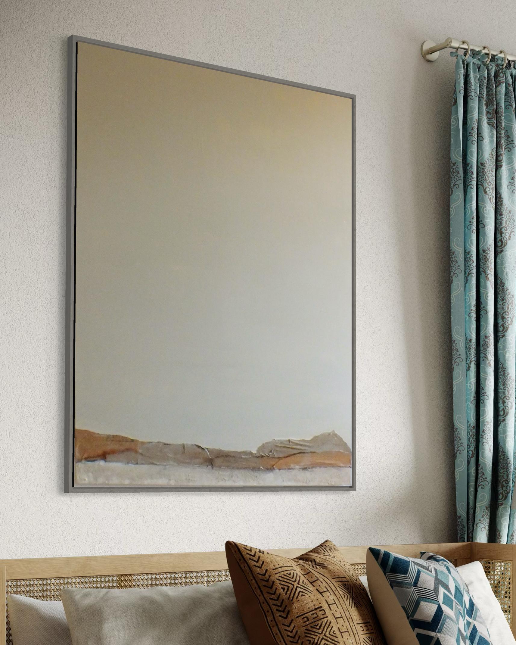 Peinture abstraite minimaliste PaperLandscape, art original fabriqué en Italie en vente 6