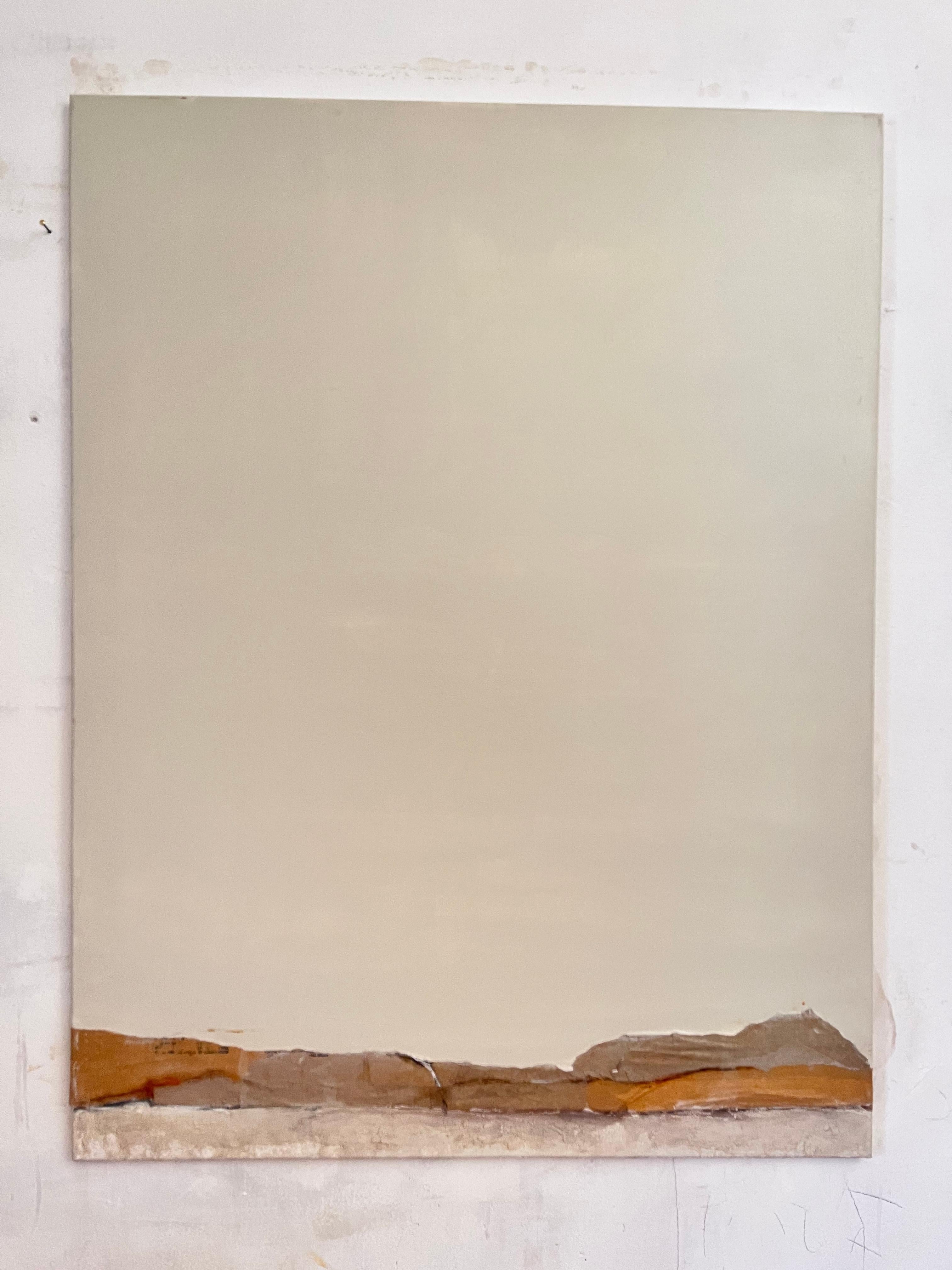 Peinture abstraite minimaliste PaperLandscape, art original fabriqué en Italie - Painting de Marilina Marchica