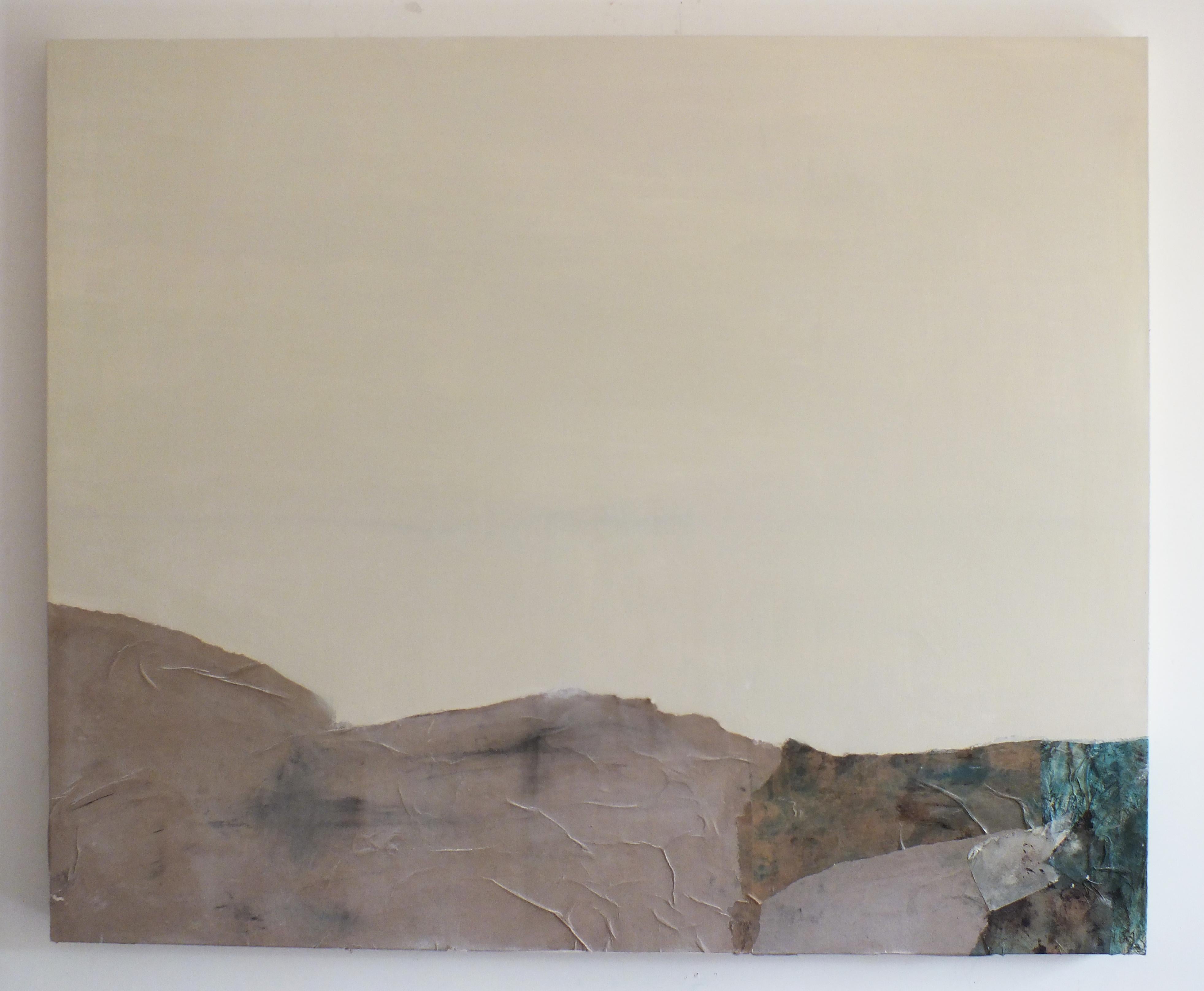 „Papierlandschaft“ Minimale abstrakte Farbe, Originalkunstwerke aus Italien (Abstrakt), Painting, von Marilina Marchica