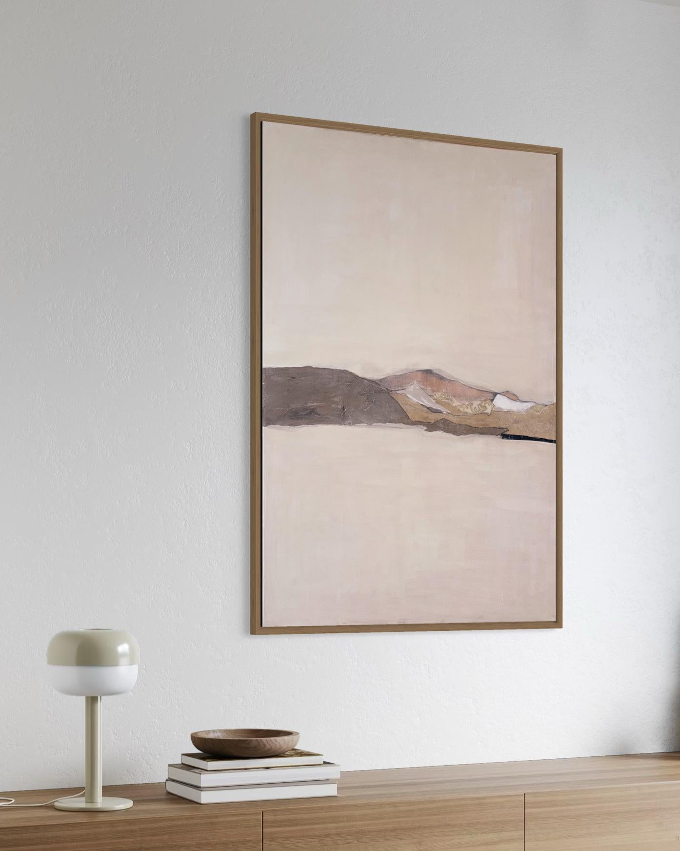 Peinture abstraite minimaliste PaperLandscape, art original fabriqué en Italie en vente 3