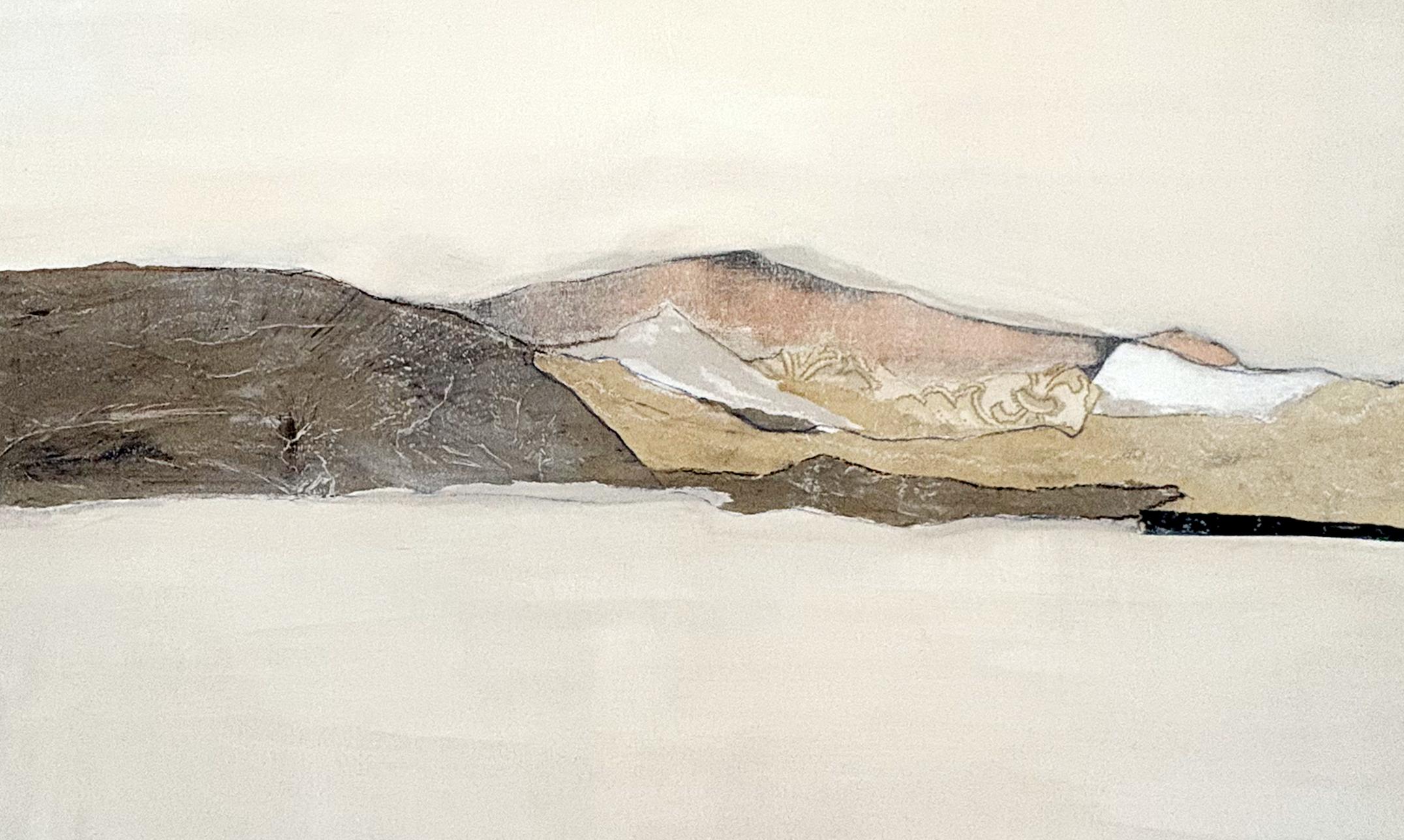 Peinture abstraite minimaliste PaperLandscape, art original fabriqué en Italie en vente 5