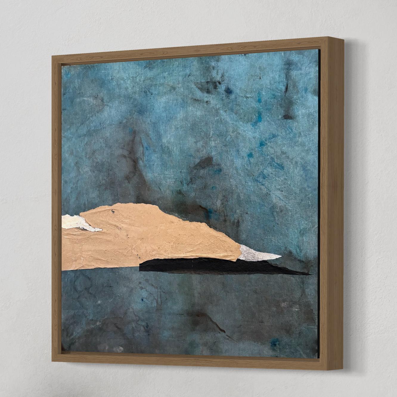 Papierlandschaft, Ölfarbe auf Baumwoll-Leinwand , Originalkunst  von Marilina Marchica im Angebot 7
