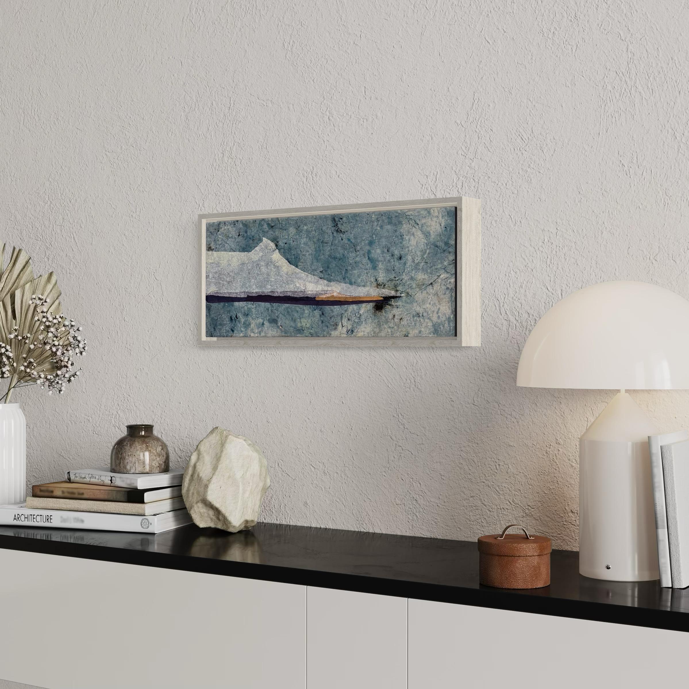 Paisaje de papel, Origina Art. sobre lienzo de algodón, Tamaño grande, Made in Italy en venta 3