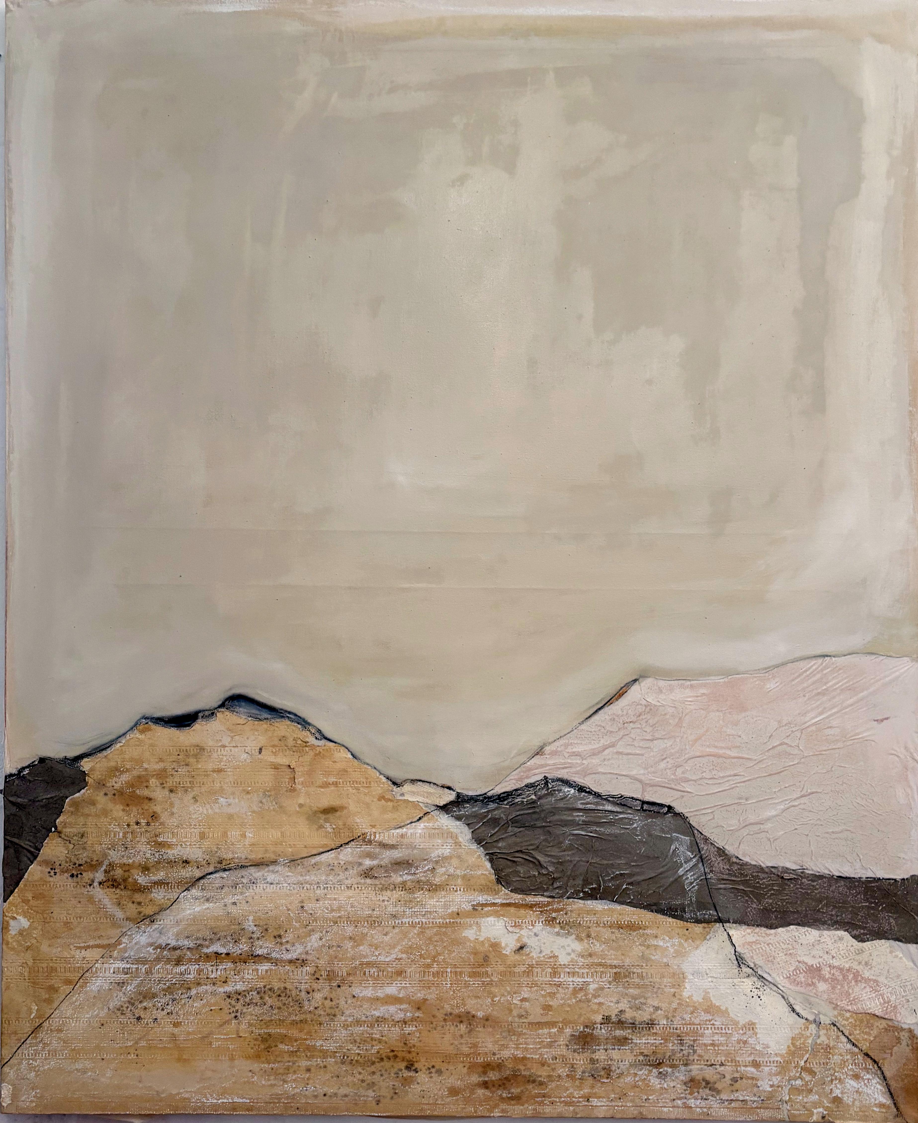 PaperLandscape, Origina peinture sur toile de coton, grande taille, fabriqué en Italie - Painting de Marilina Marchica