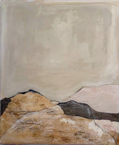 PaperLandscape, Pintura Origina sobre Lienzo de Algodón, Tamaño grande, Made in Italy